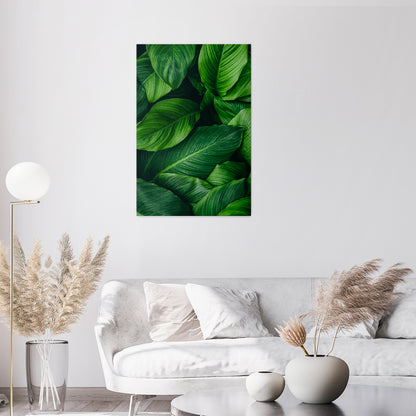 VIBRANT LEAFY EMBRACE Κατακόρυφος Πίνακας σε Καμβά