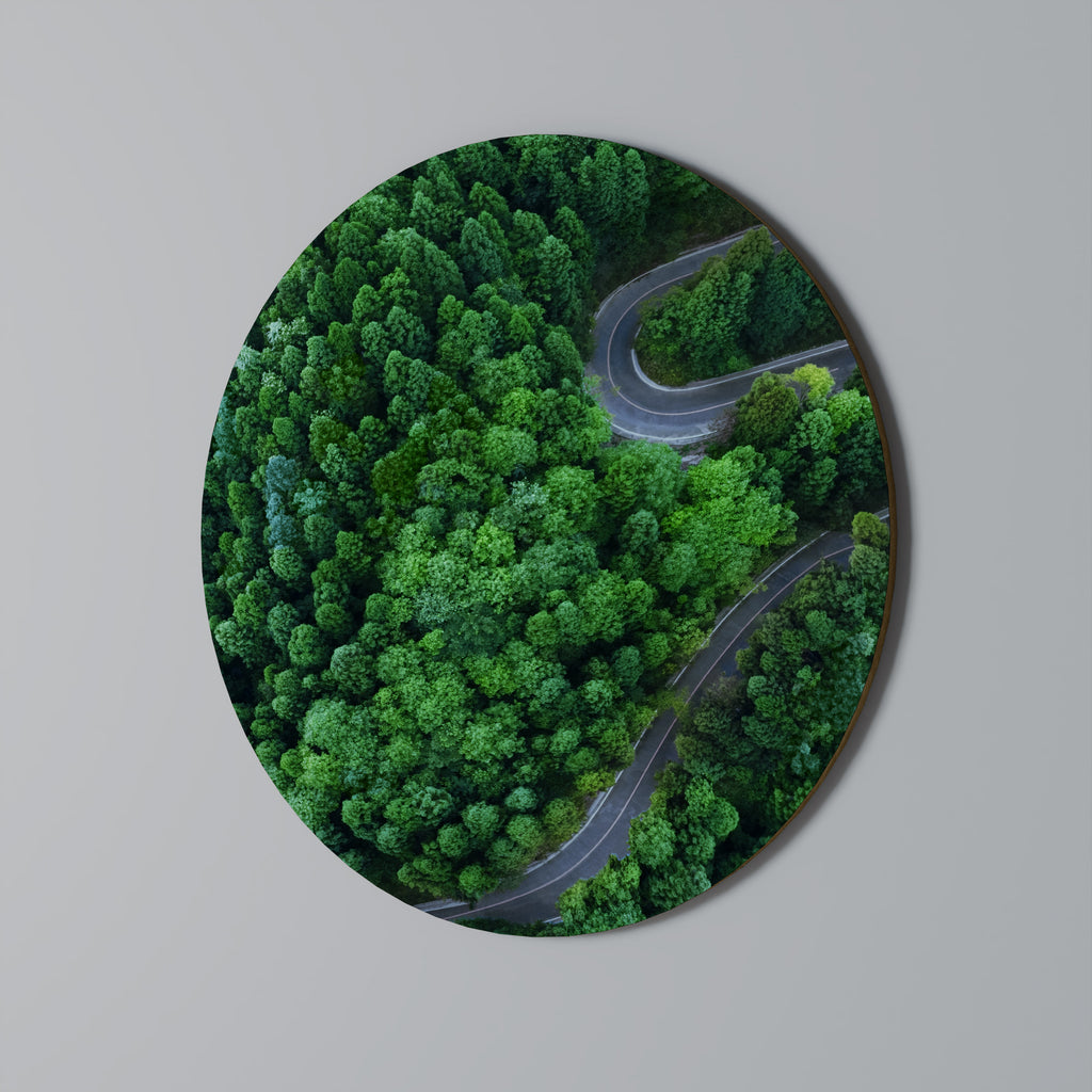 Στρογγυλή Τέχνη Τοίχου ENCHANTED FOREST RIDE