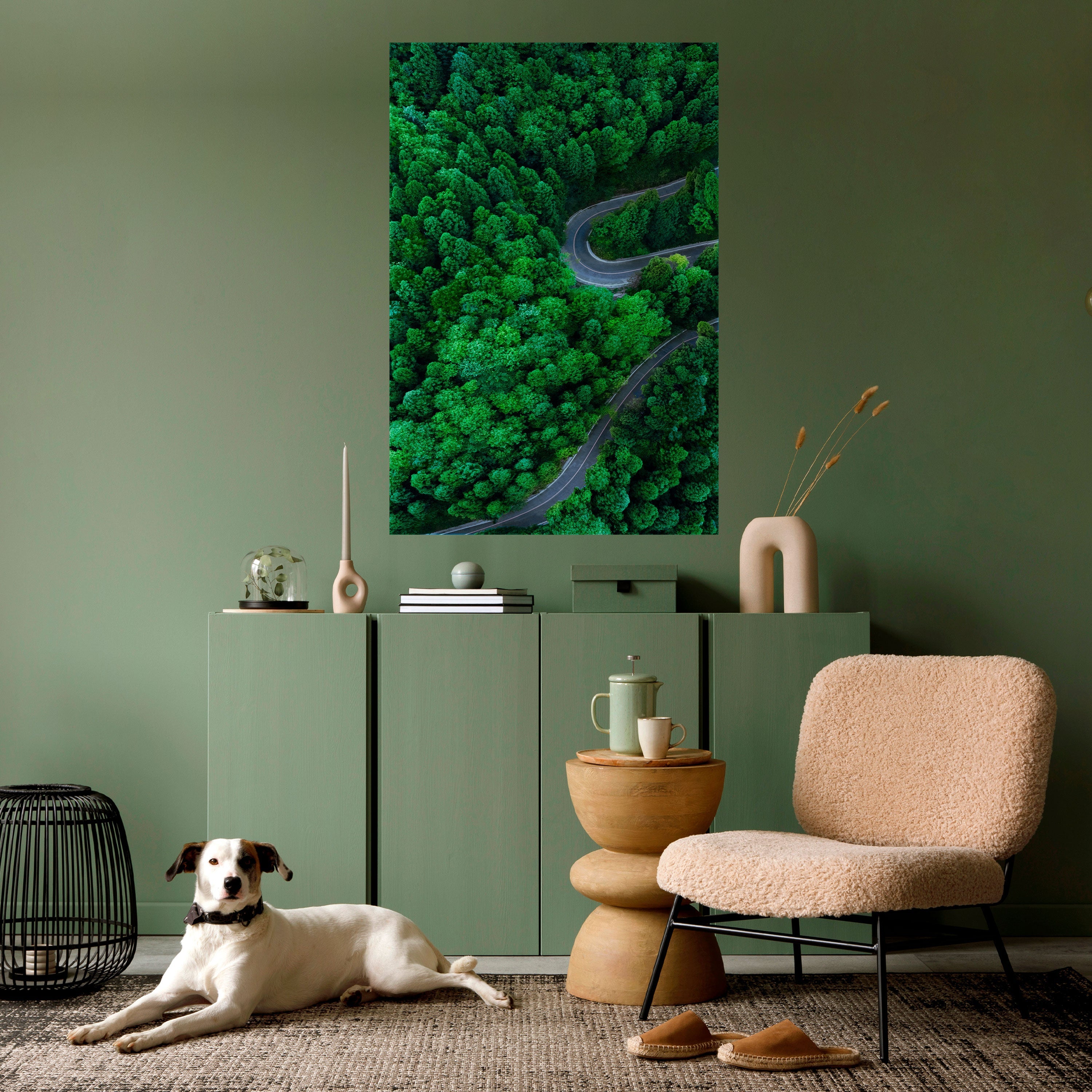 ENCHANTED FOREST RIDE Peel and Stick Vertical Poster
