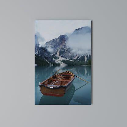 FOGGY MOUNTAIN OASIS Vertical Canvas Print