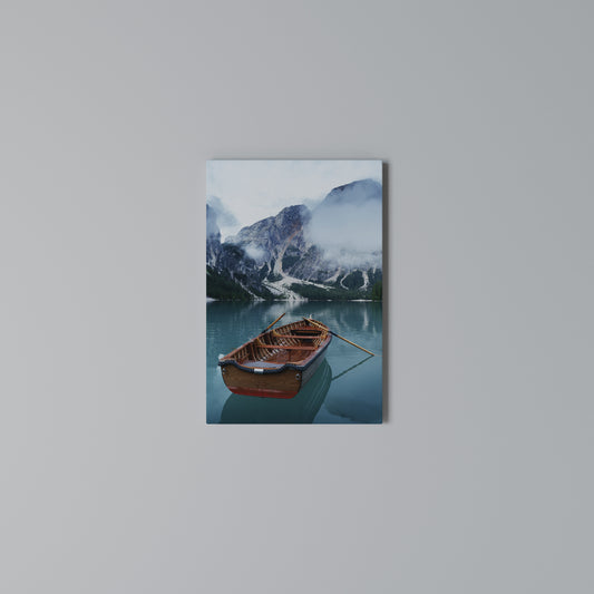 FOGGY MOUNTAIN OASIS Vertical Canvas Print
