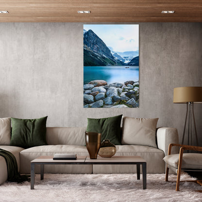 REFLECTIVE WATERS Vertical Canvas Print