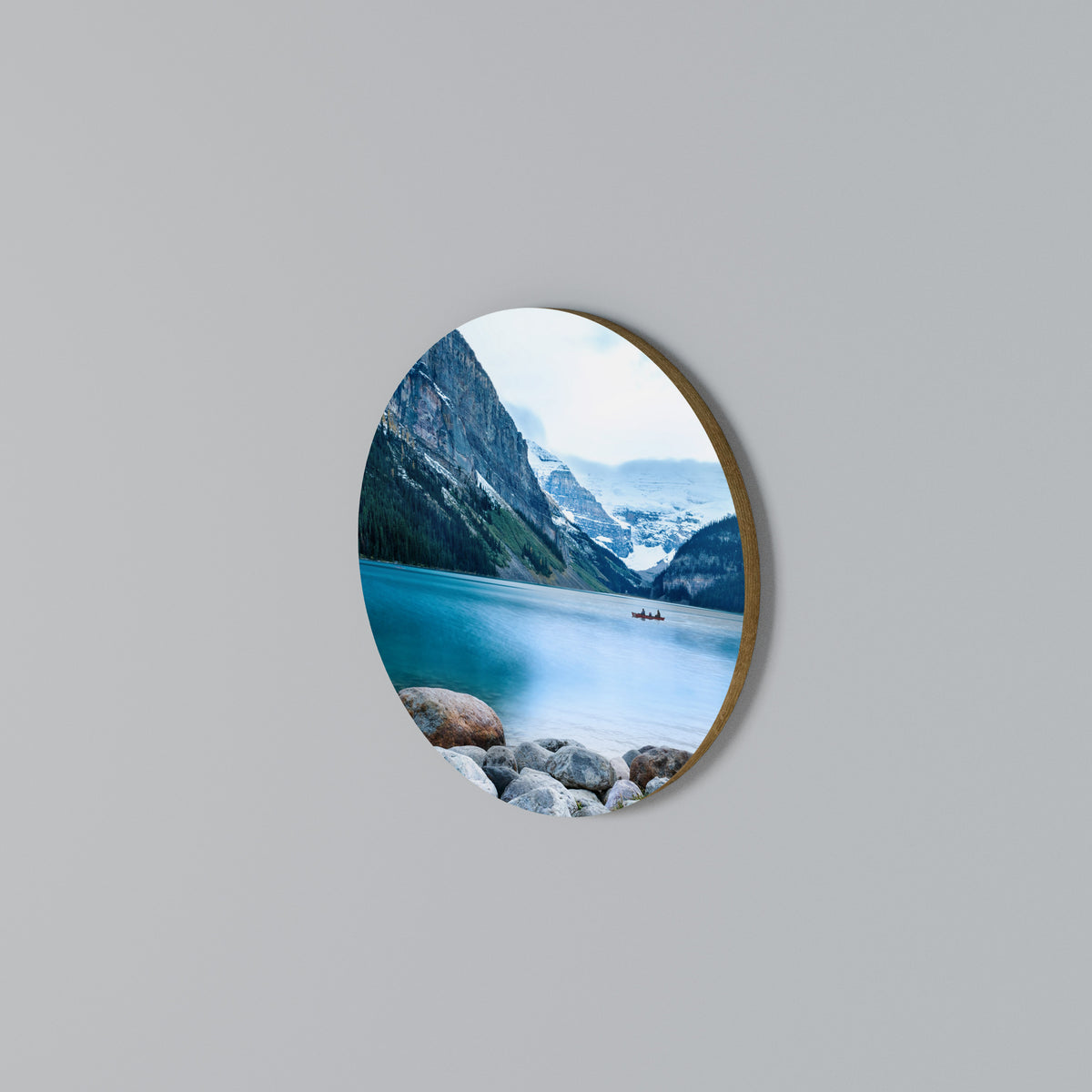 REFLECTIVE WATERS Στρογγυλός πίνακας ζωγραφικής