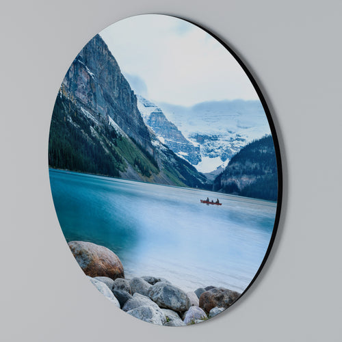 REFLECTIVE WATERS Στρογγυλός πίνακας ζωγραφικής