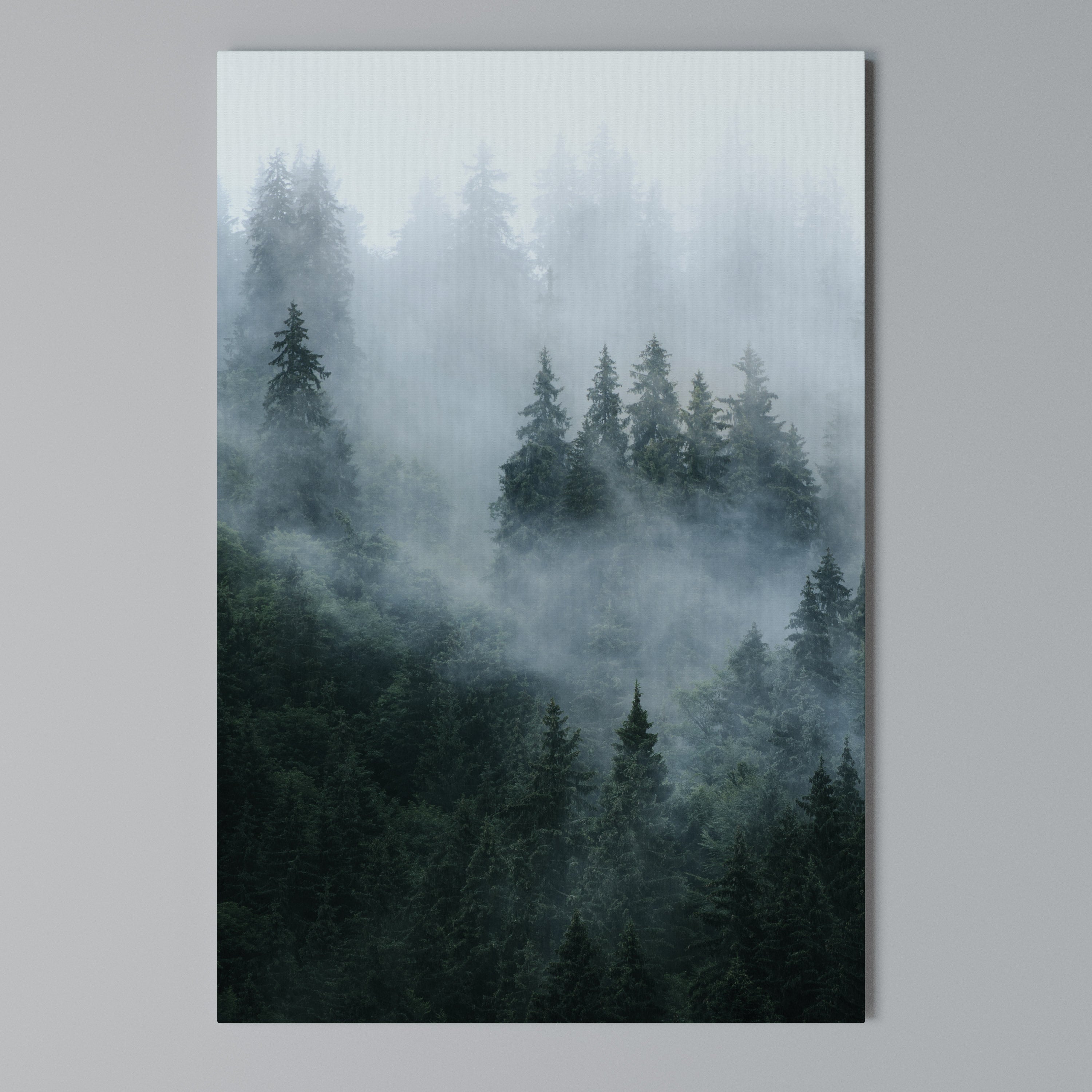 VEIL OF MIST Vertical Canvas Print