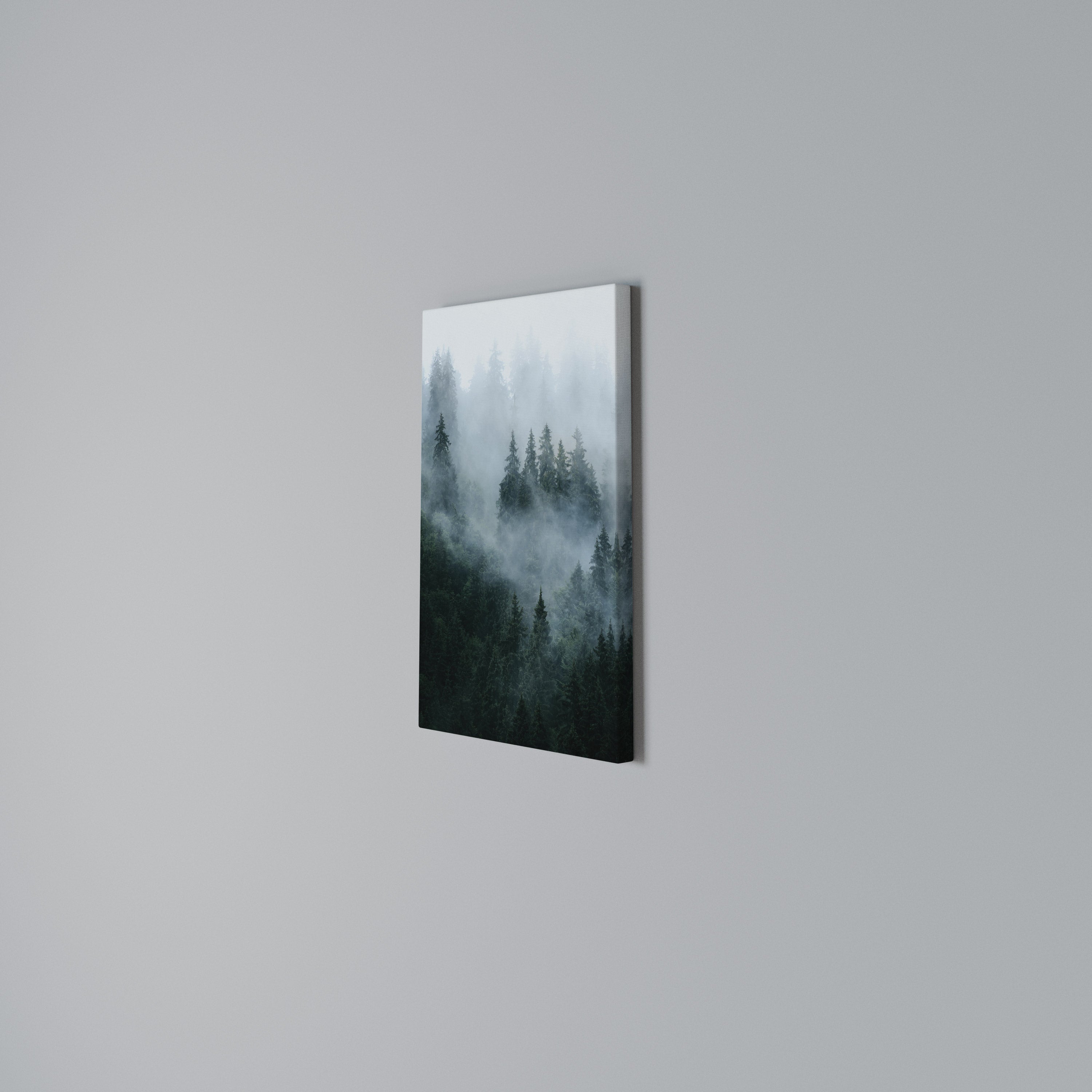 VEIL OF MIST Vertical Canvas Print