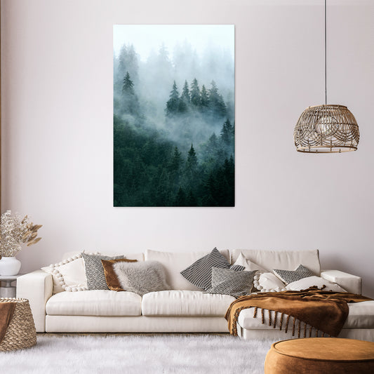 VEIL OF MIST Vertical Canvas Print