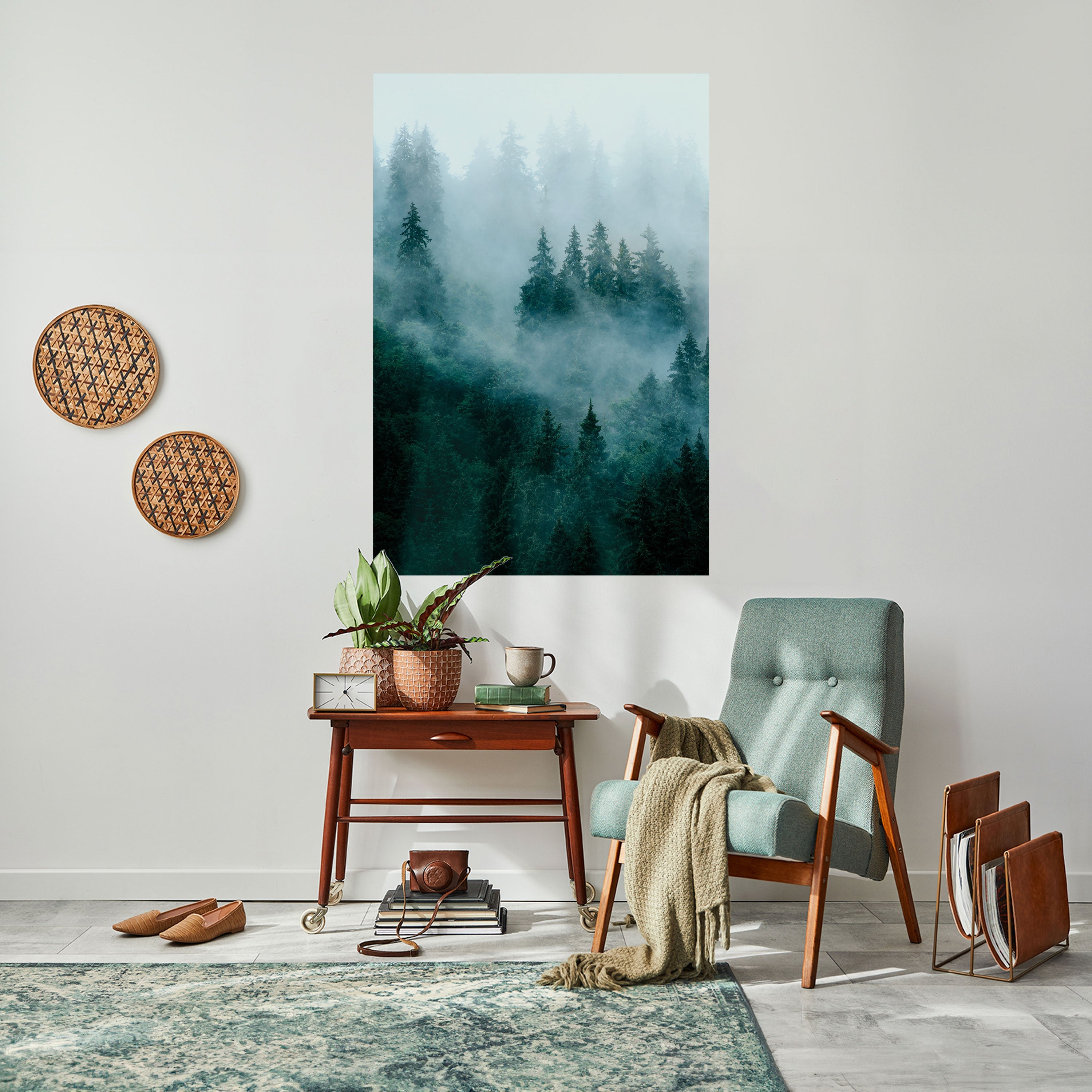 VEIL OF MIST Peel and Stick Vertical Poster