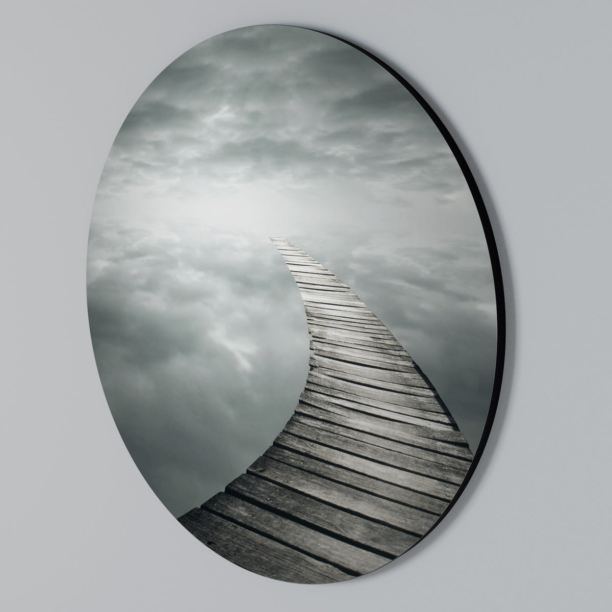WHISPERING PATHWAYS Στρογγυλός πίνακας ζωγραφικής