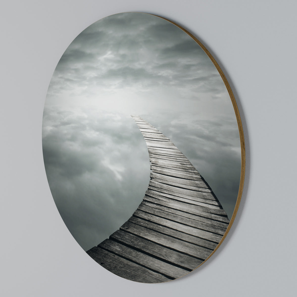 WHISPERING PATHWAYS Στρογγυλός πίνακας ζωγραφικής