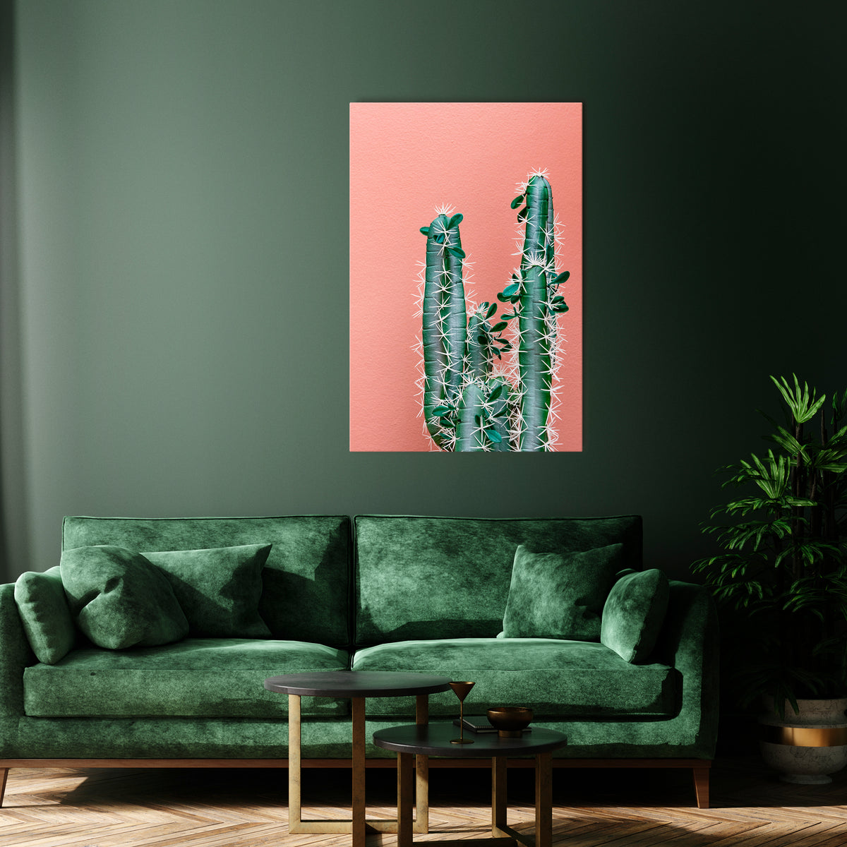 LORD CACTUS Κατακόρυφος Πίνακας σε Καμβά