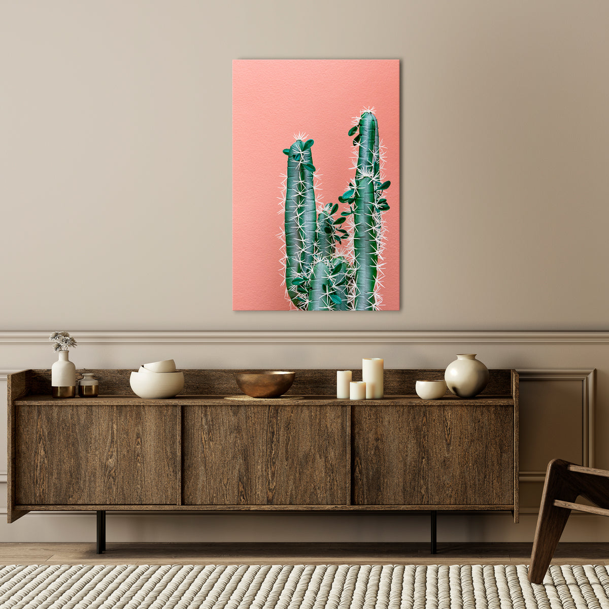 LORD CACTUS Κατακόρυφος Πίνακας σε Καμβά