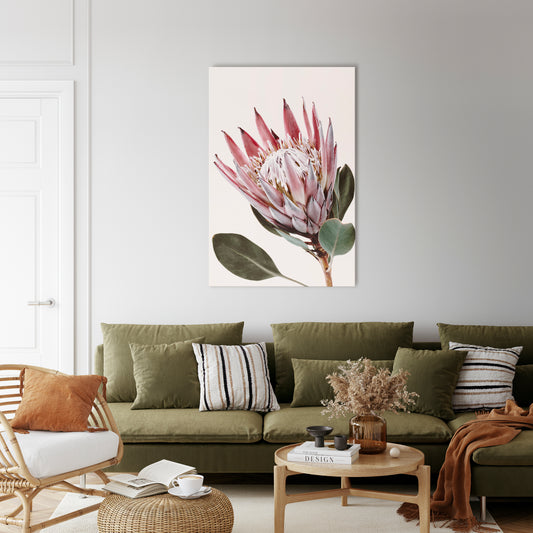 PROTEA FLOWER Vertical Canvas Print