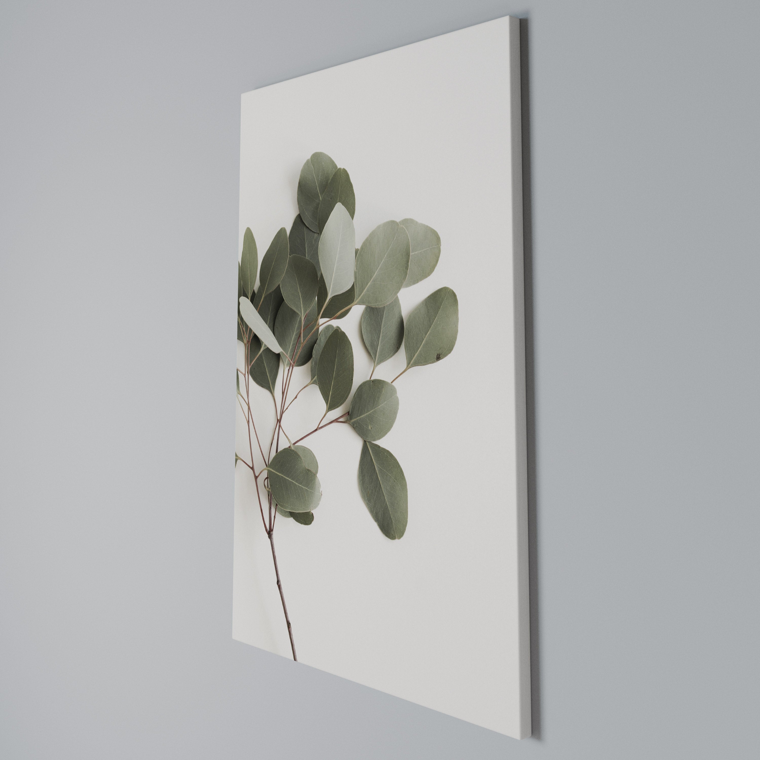 EUCALYPTUS BRANCH Vertical Canvas Print