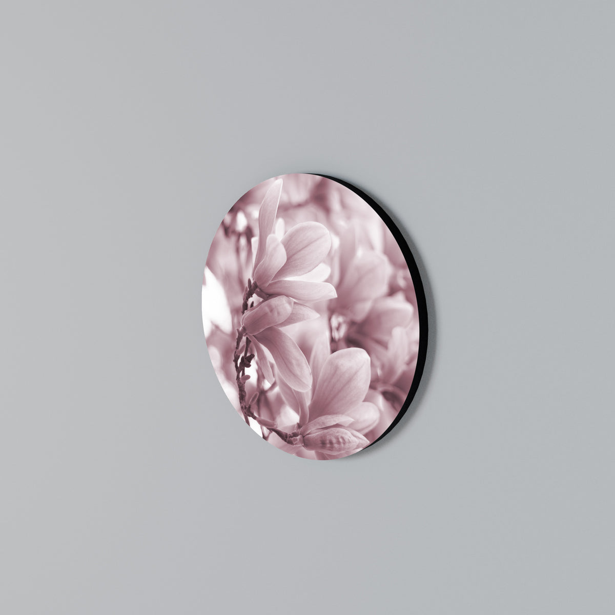 PINK BLOSSOM DREAM Στρογγυλός πίνακας ζωγραφικής