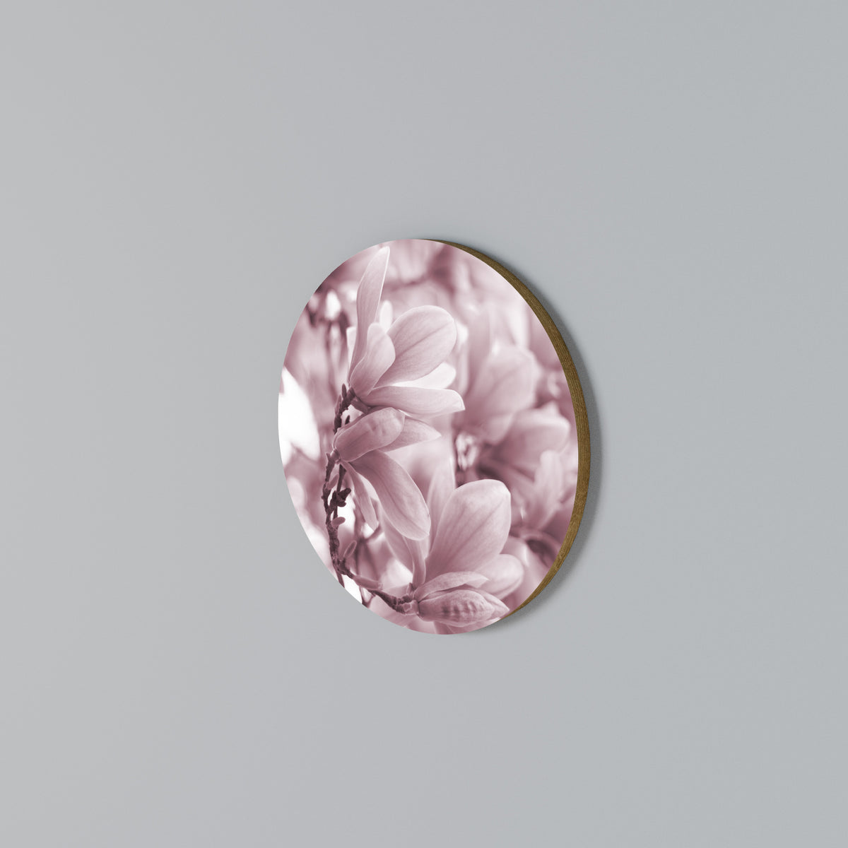 PINK BLOSSOM DREAM Στρογγυλός πίνακας ζωγραφικής