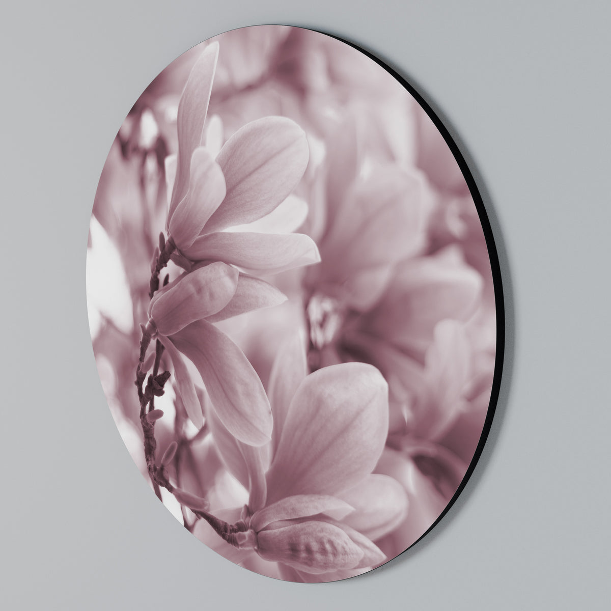 PINK BLOSSOM DREAM Στρογγυλός πίνακας ζωγραφικής