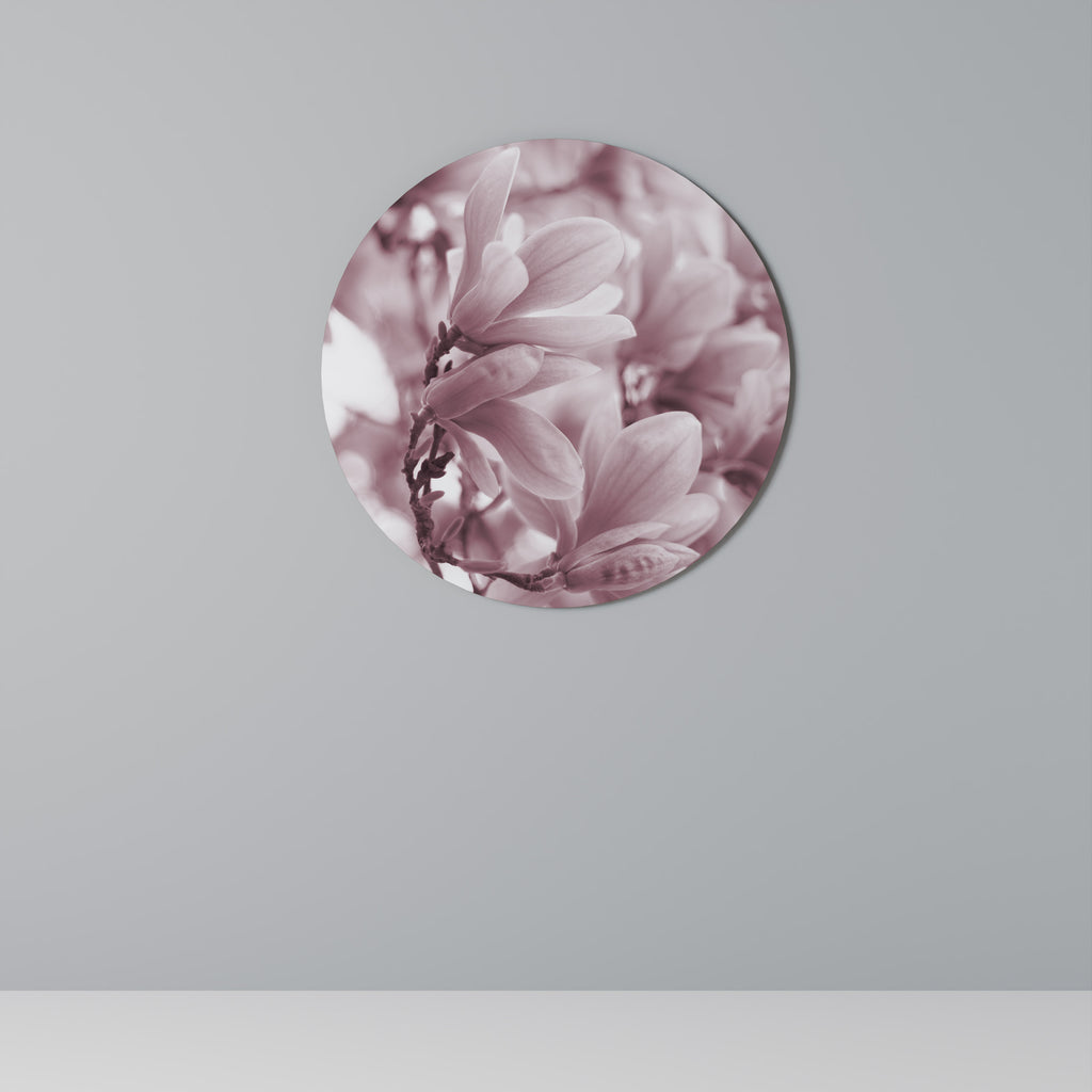 Στρογγυλή Τέχνη Τοίχου PINK BLOSSOM DREAM