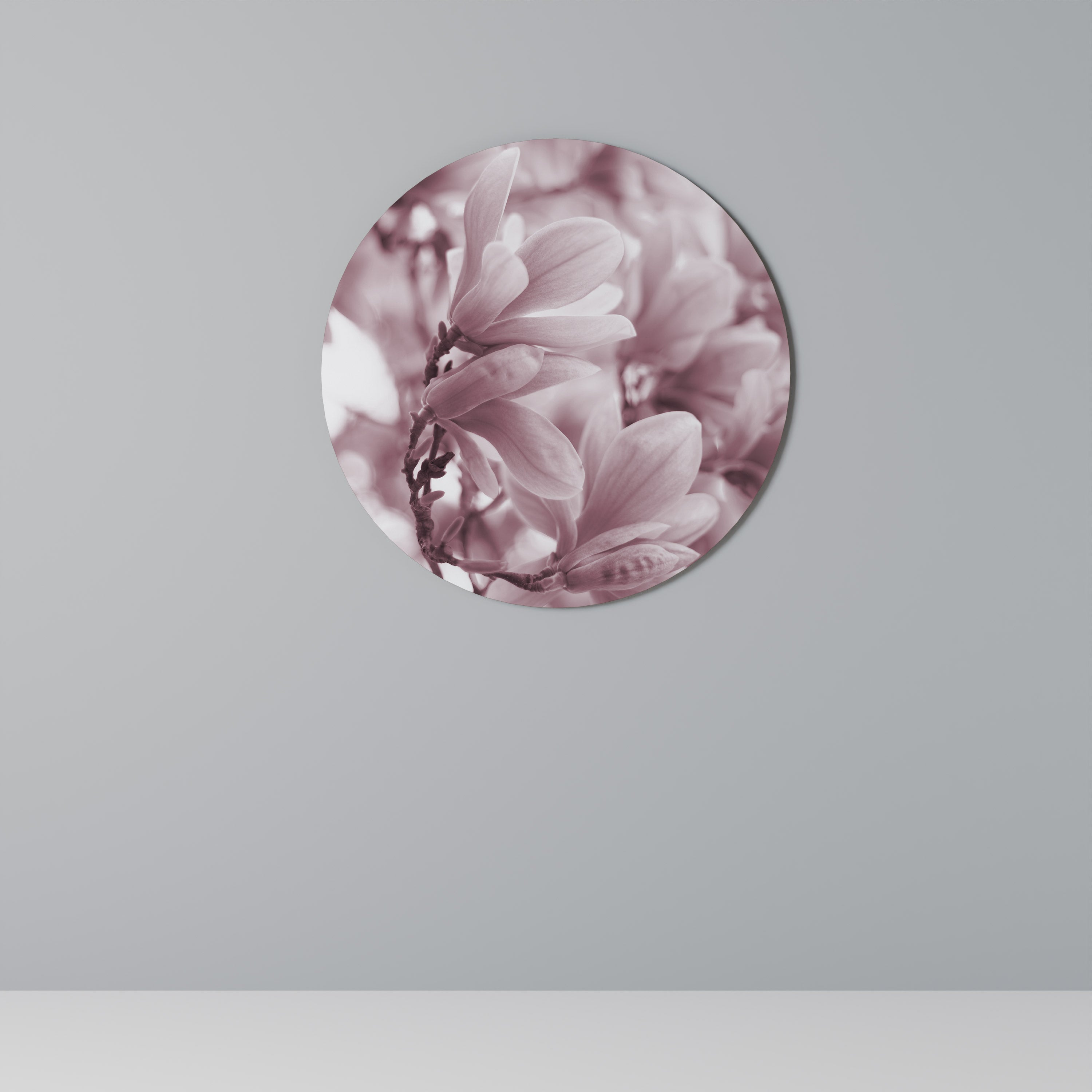Στρογγυλή Τέχνη Τοίχου PINK BLOSSOM DREAM