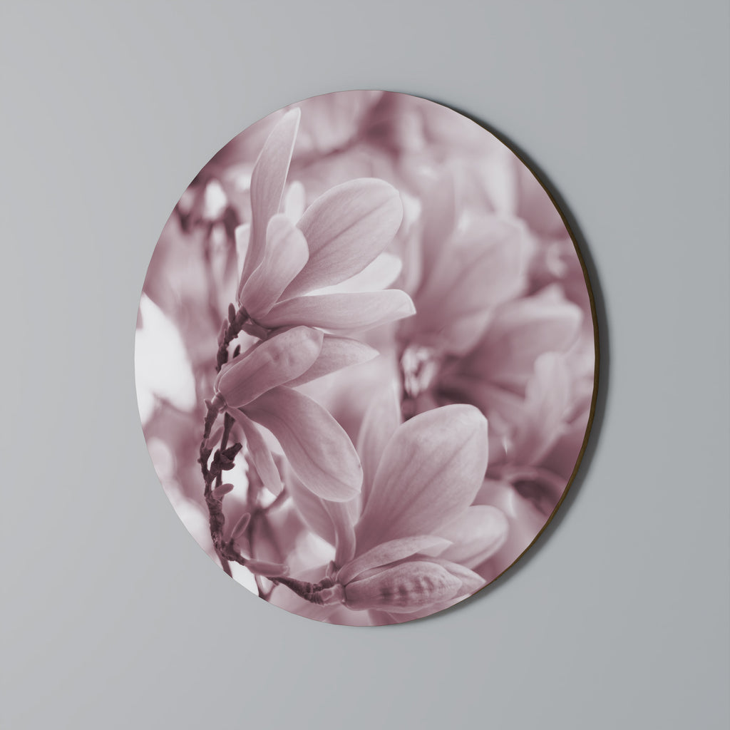 Στρογγυλή Τέχνη Τοίχου PINK BLOSSOM DREAM