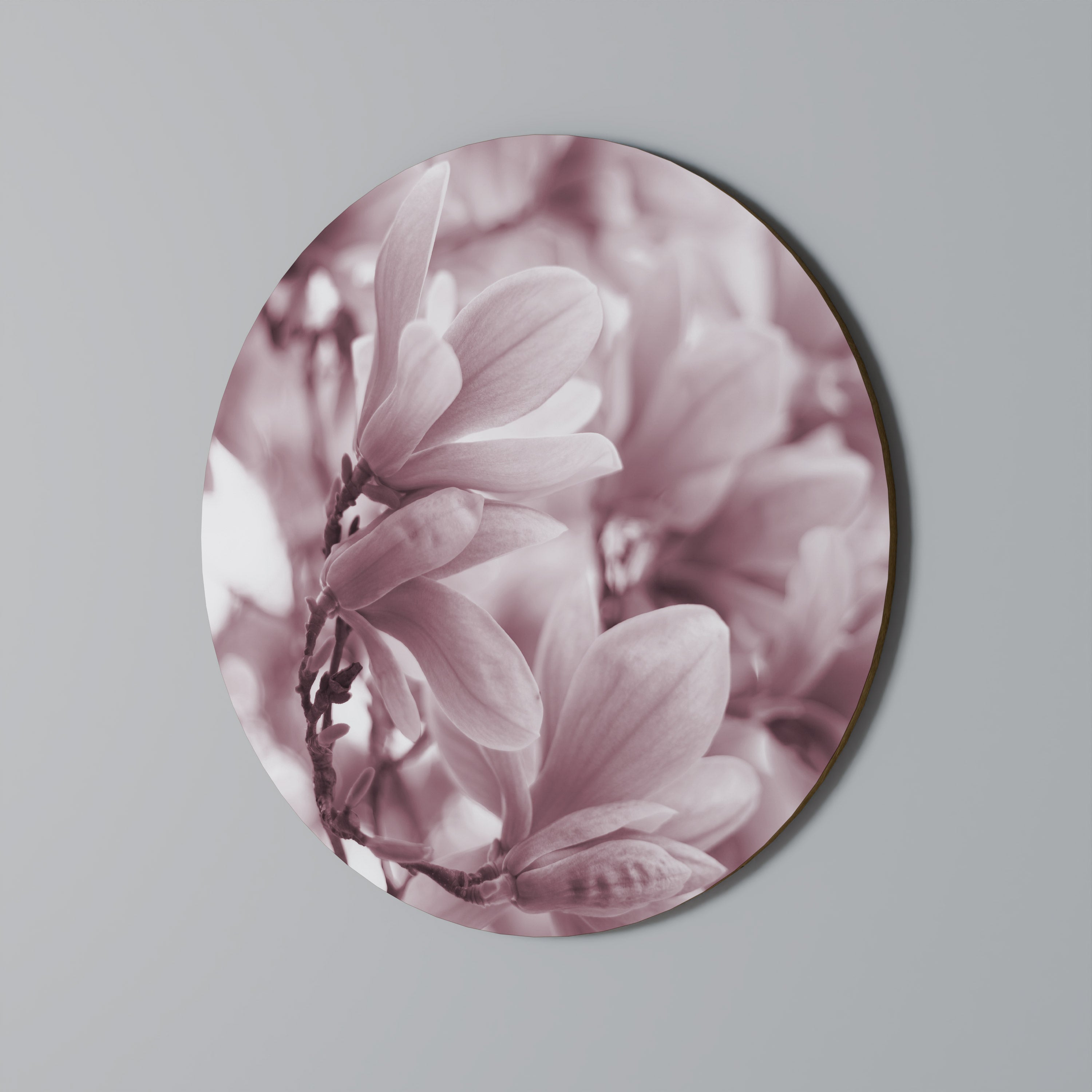 Στρογγυλή Τέχνη Τοίχου PINK BLOSSOM DREAM
