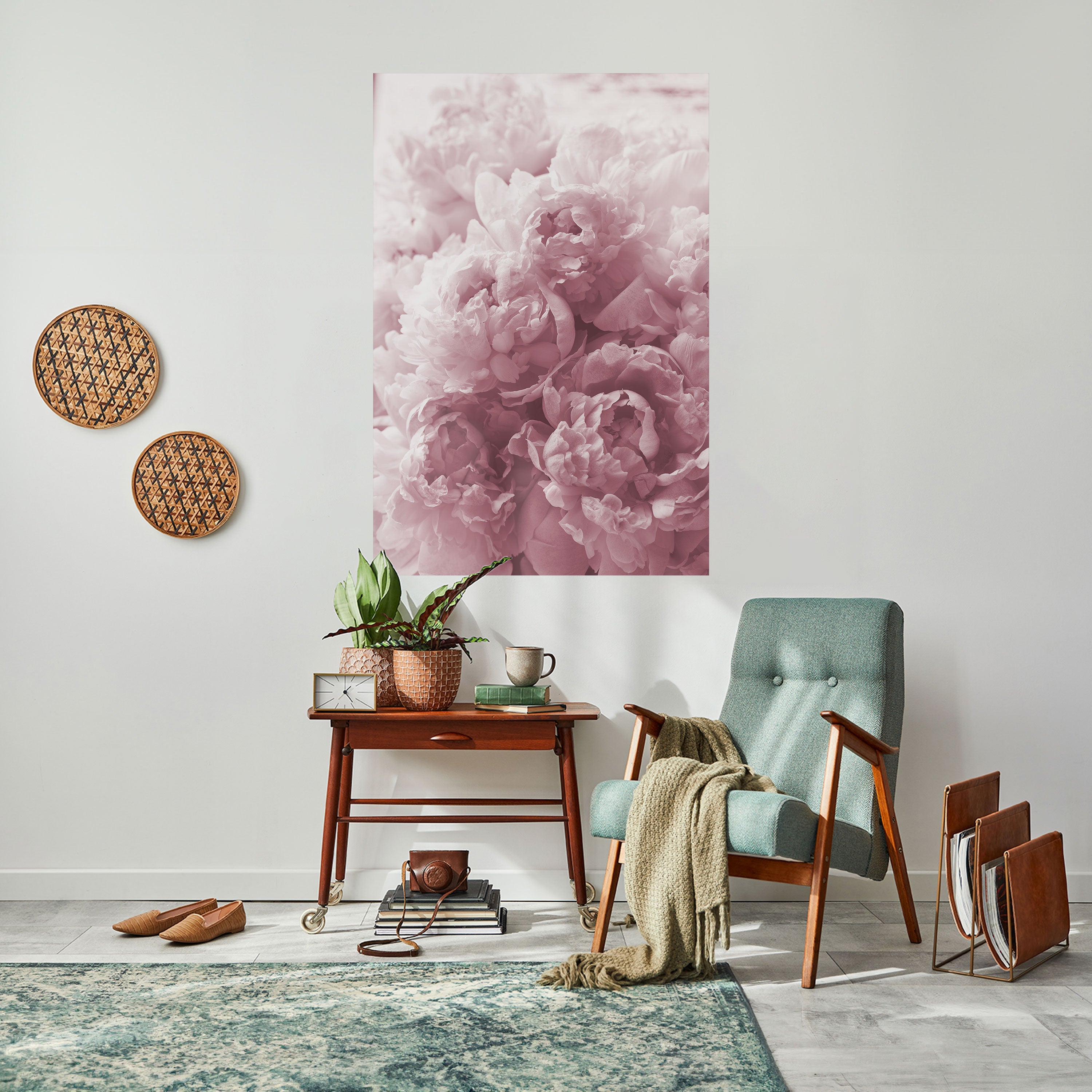 BLUSHED SERENITY Peel and Stick Vertical Poster