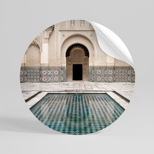MYSTIC ENTRANCE Peel and Stick Round Sticker