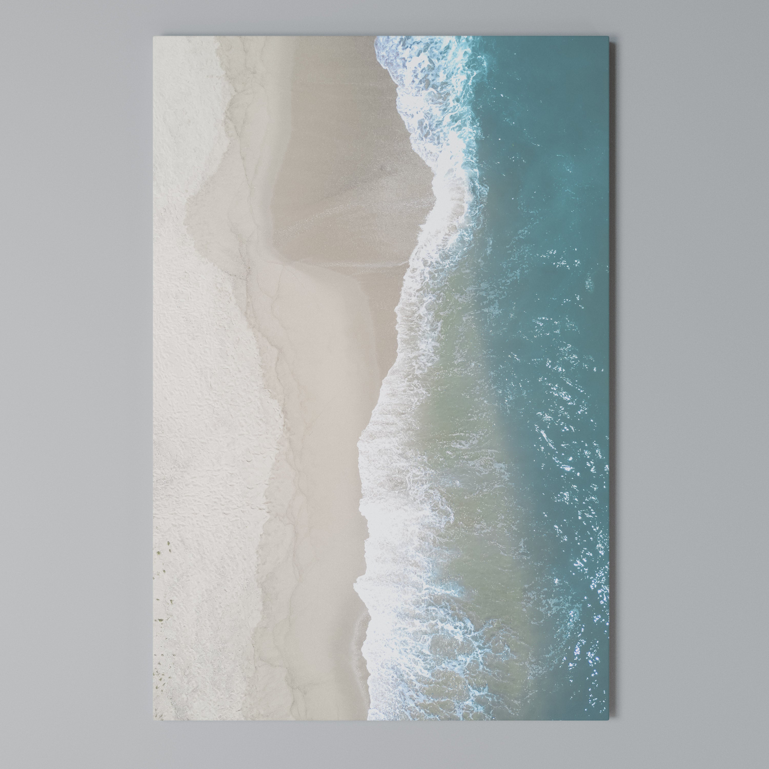 SAND AND SEA HARMONY Vertical Canvas Print