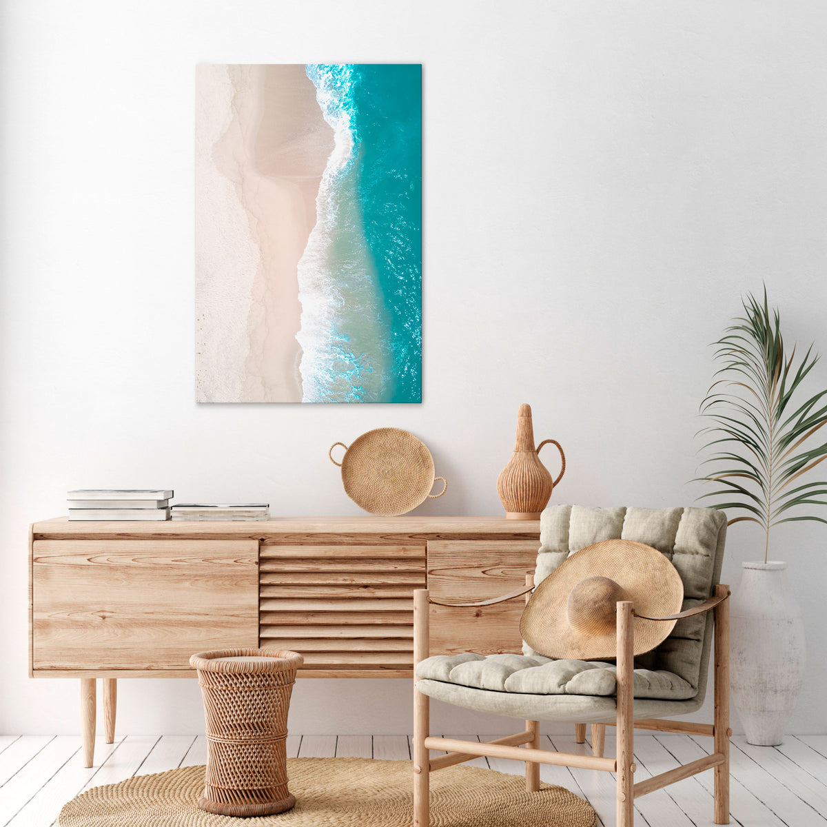 SAND AND SEA HARMONY Κατακόρυφος Πίνακας σε Καμβά
