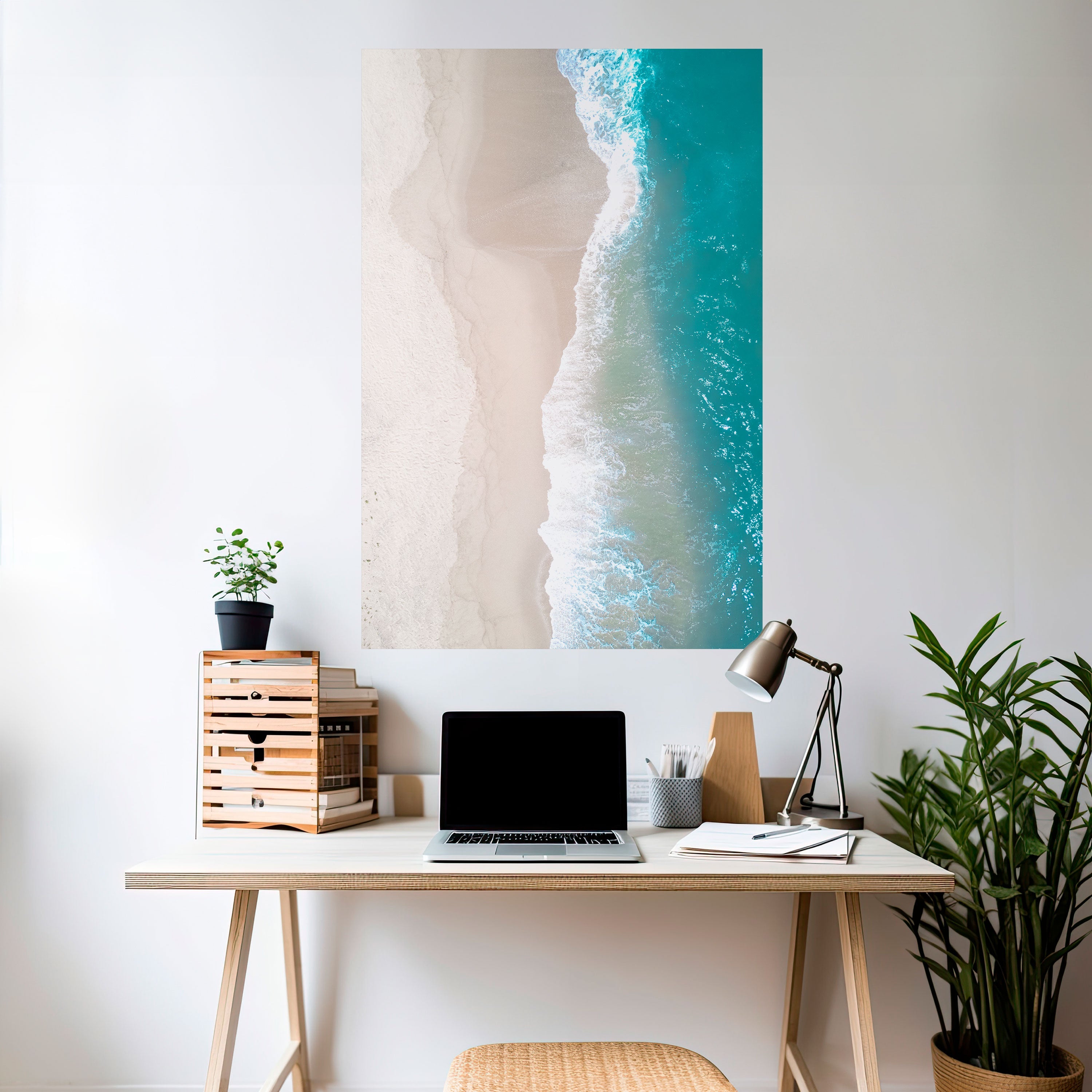 SAND AND SEA HARMONY Peel and Stick Vertical Poster