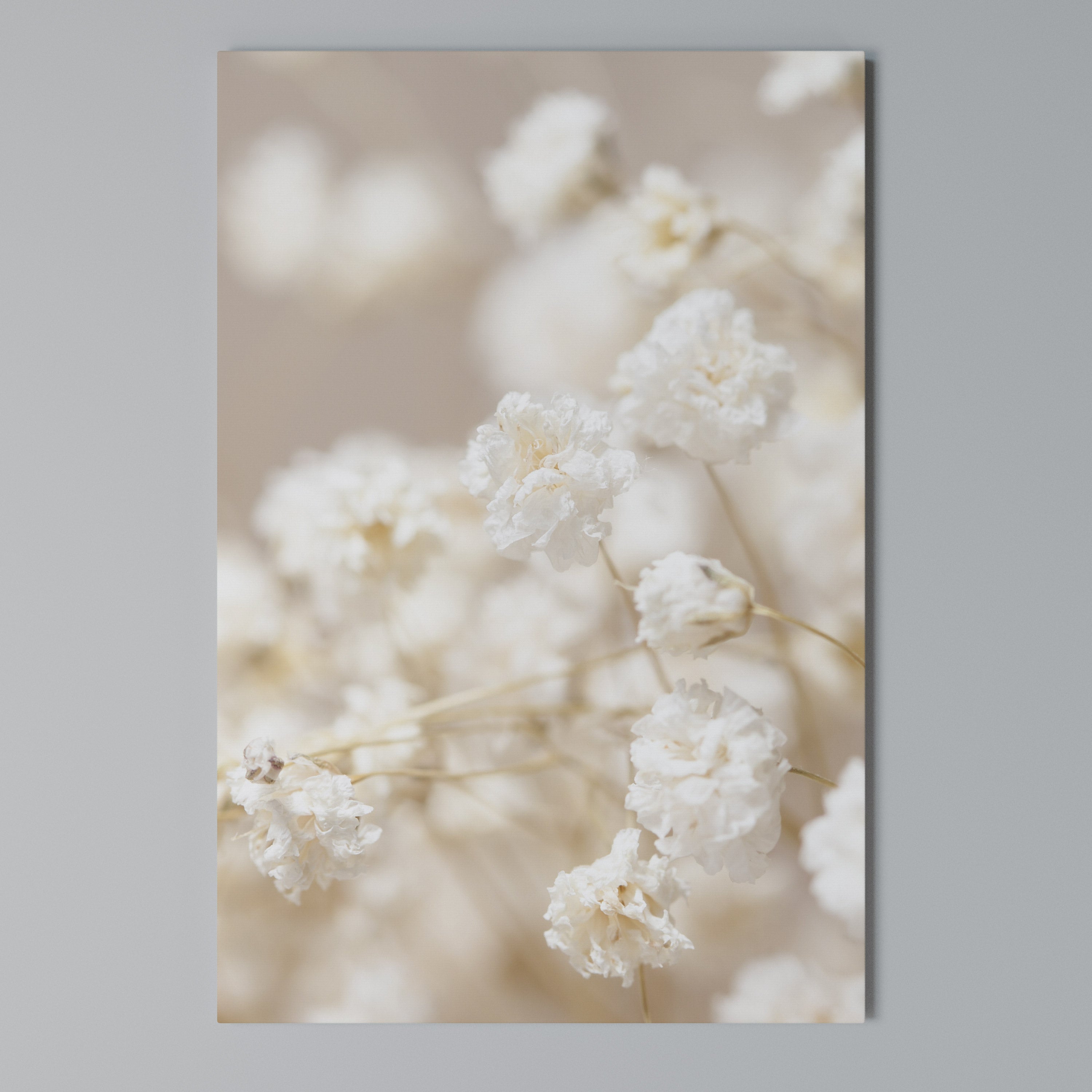 GHOSTLY BLOOM Vertical Canvas Print