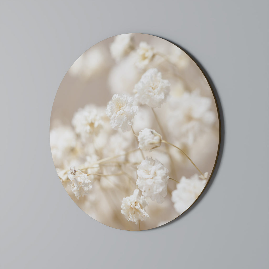 Στρογγυλή Τέχνη Τοίχου GHOSTLY BLOOM