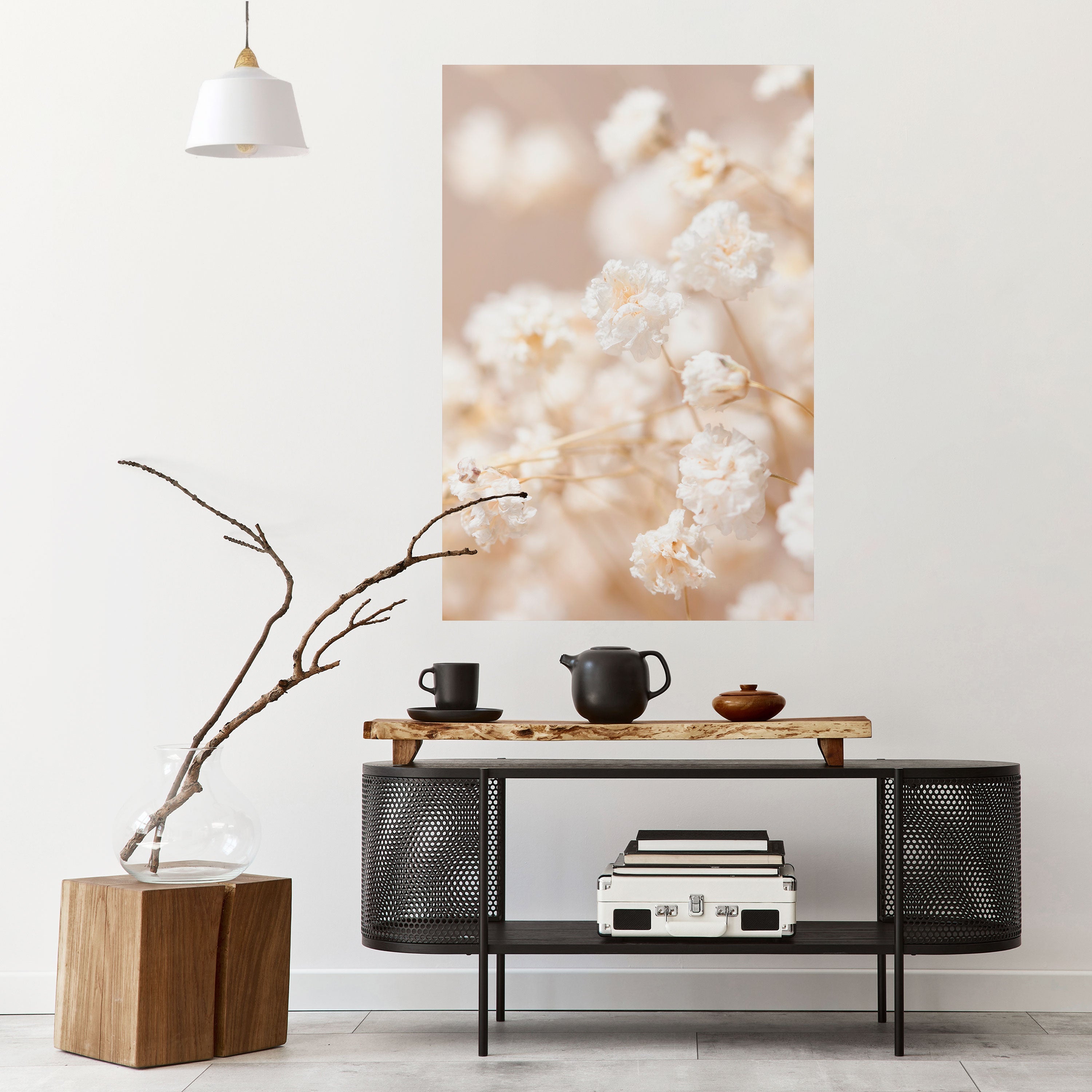 GHOSTLY BLOOM Peel and Stick Vertical Poster