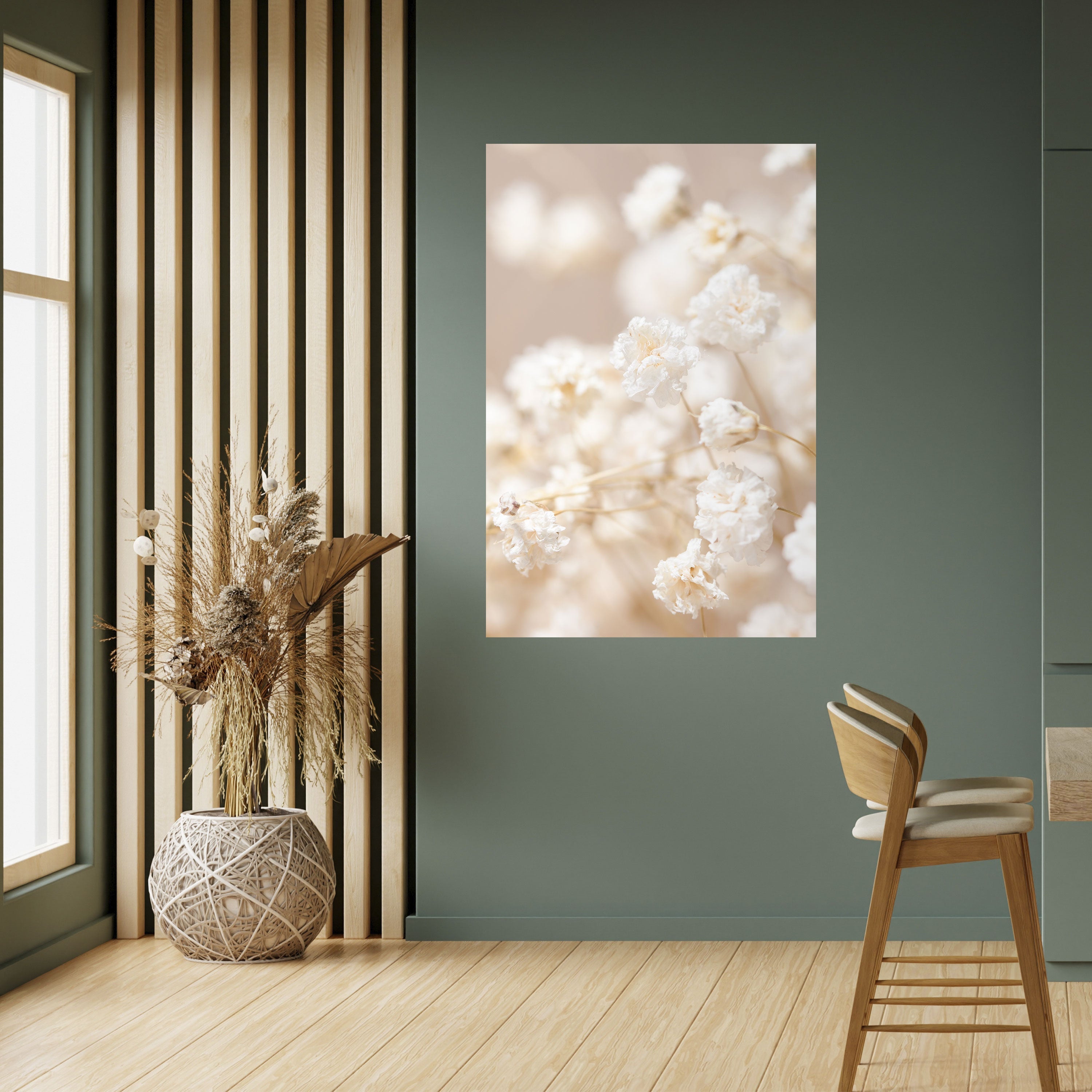 GHOSTLY BLOOM Peel and Stick Vertical Poster