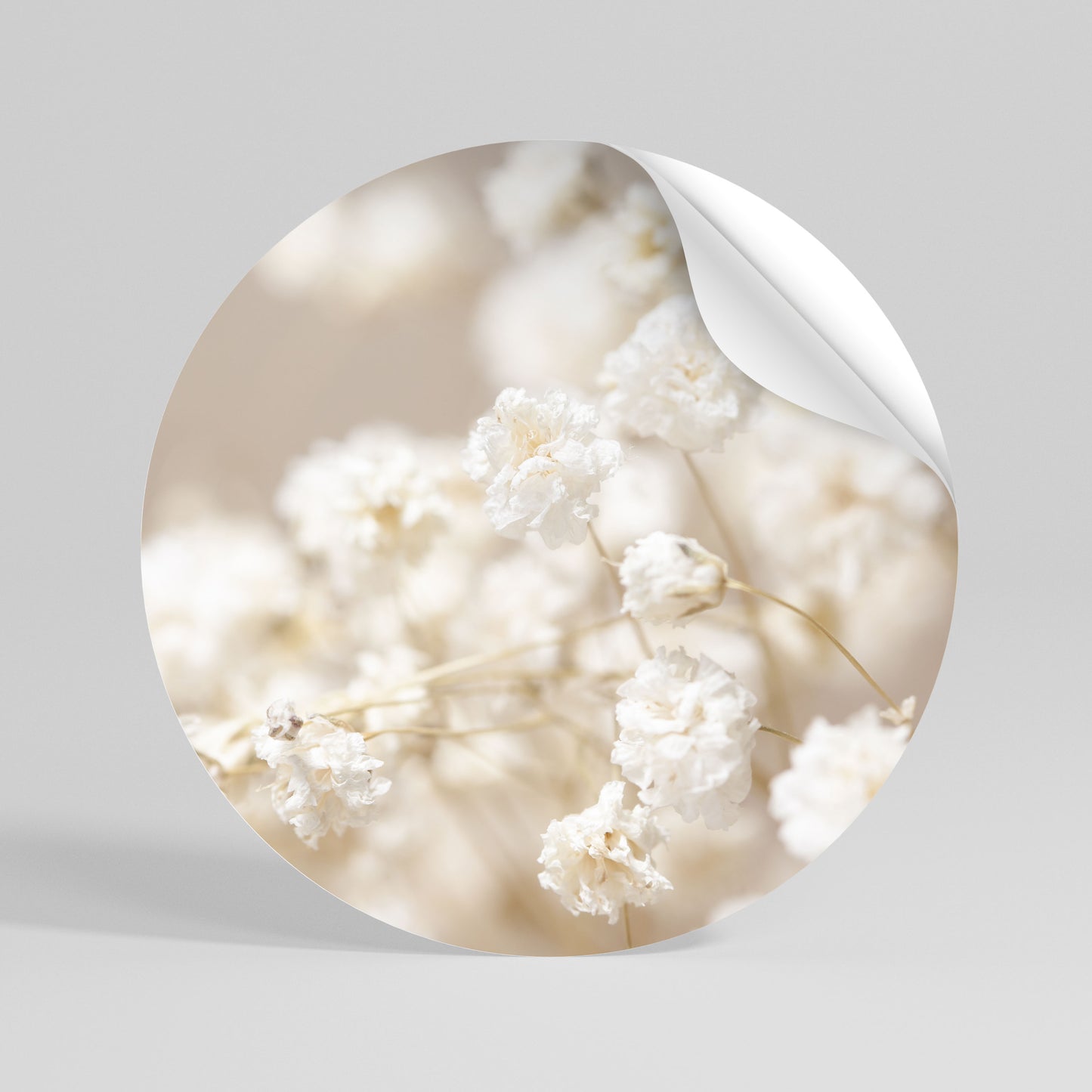GHOSTLY BLOOM Αυτοκόλλητη Αφίσα στρογγυλή