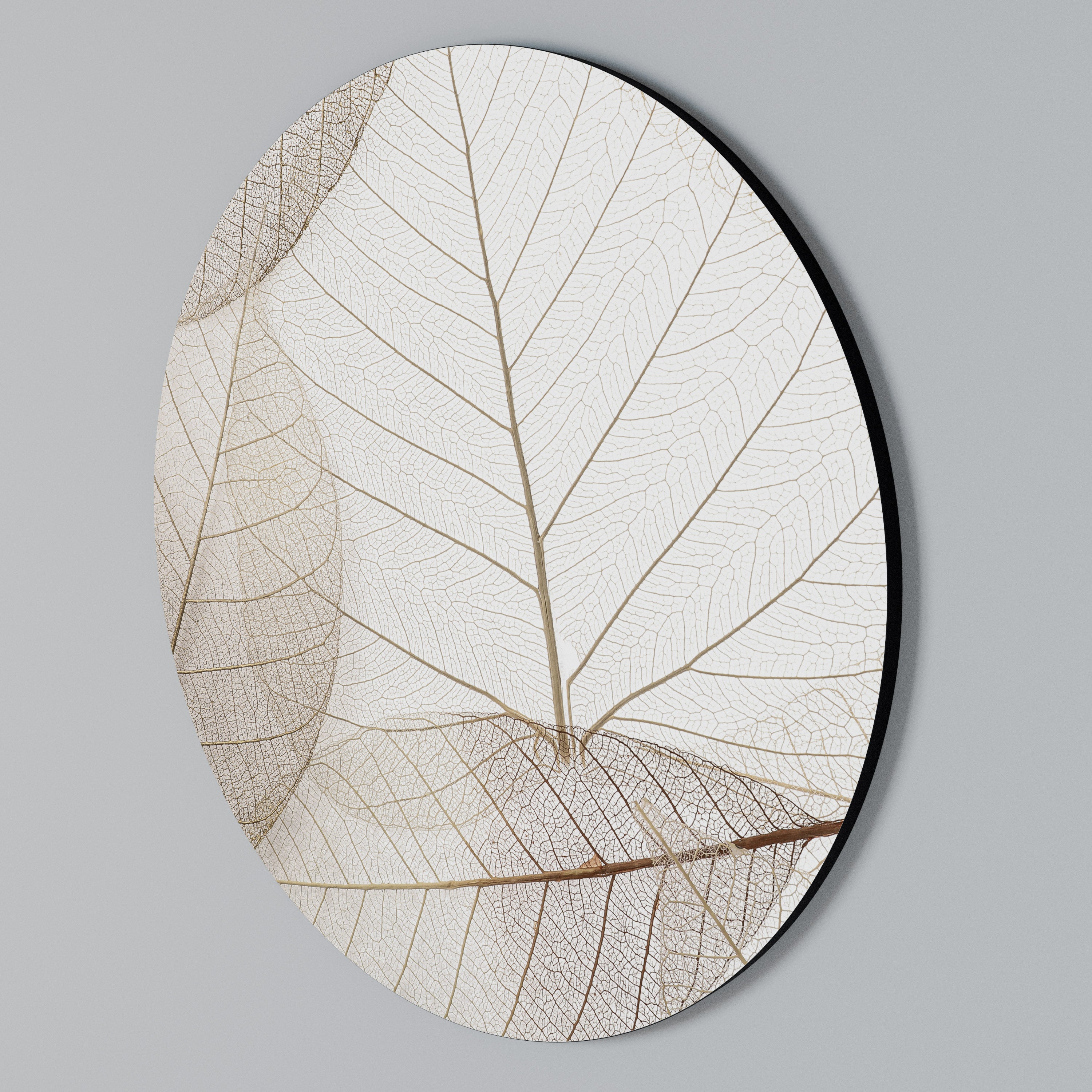 ETHEREAL VEINED GRACE Στρογγυλός πίνακας ζωγραφικής