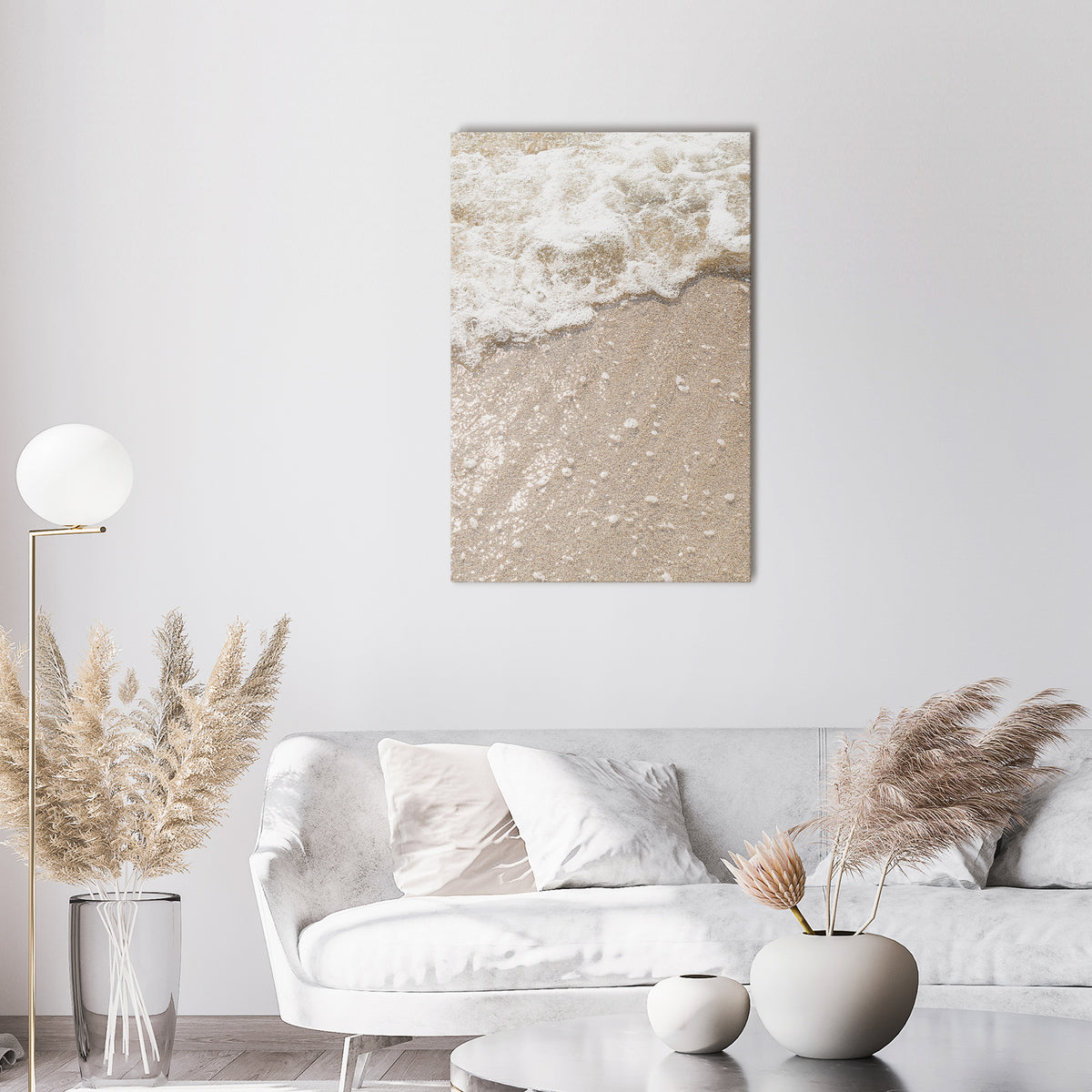 SHIMMERING SHORELINE Κατακόρυφος Πίνακας σε Καμβά