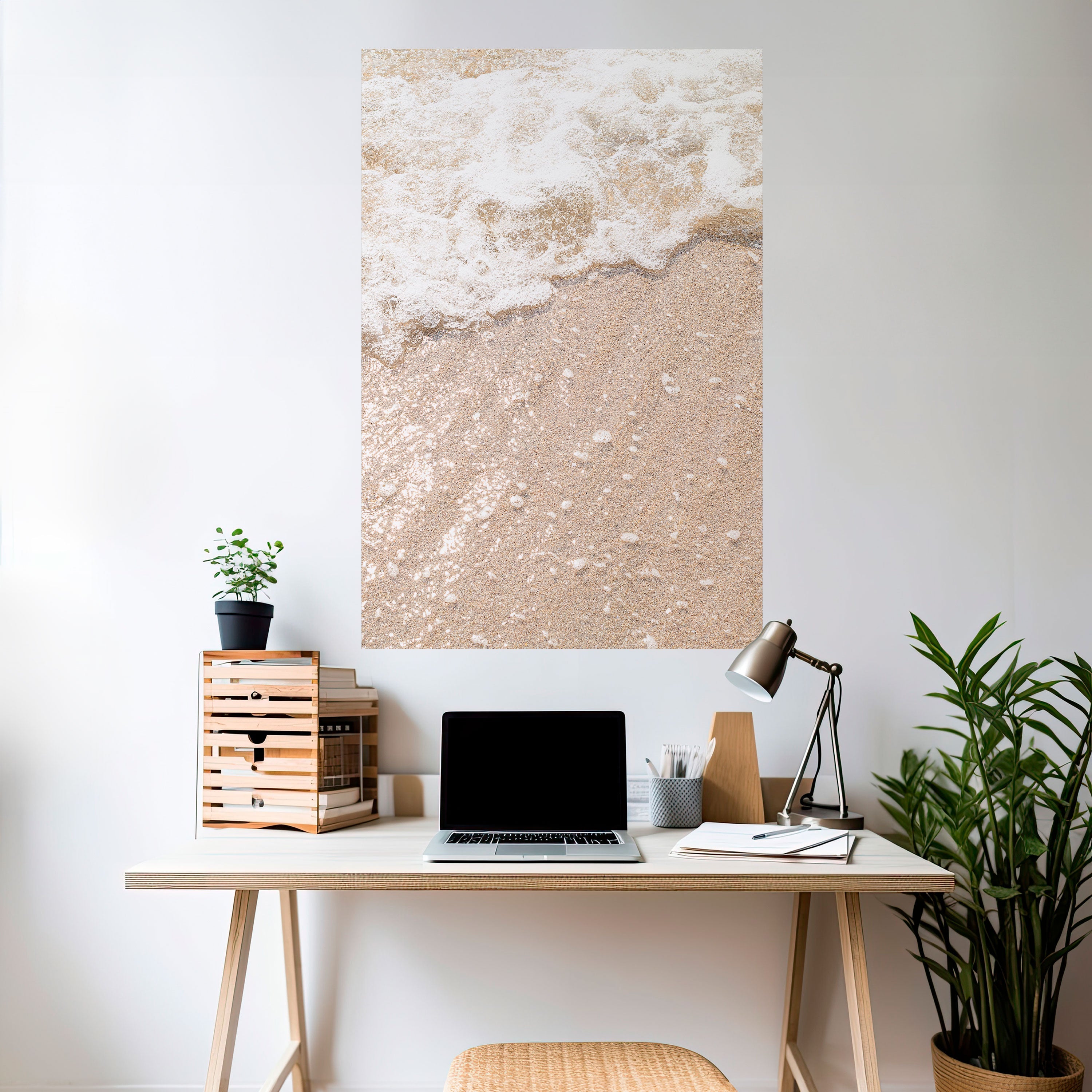 SHIMMERING SHORELINE Peel and Stick Vertical Poster