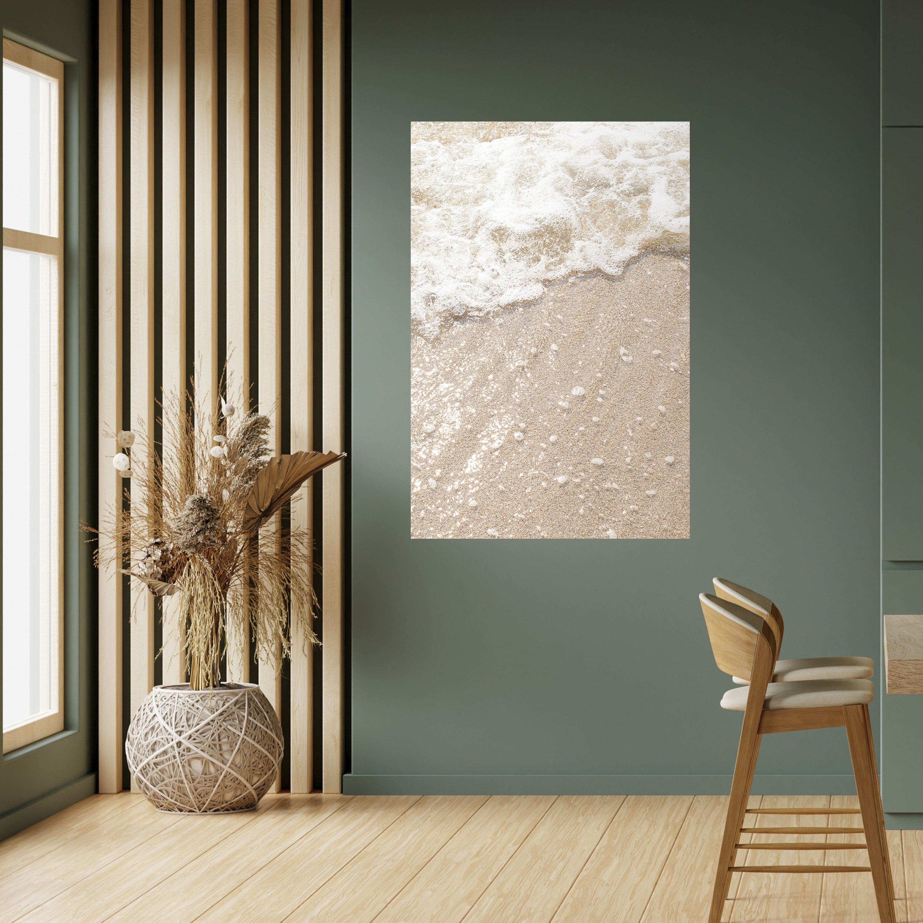 SHIMMERING SHORELINE Peel and Stick Vertical Poster