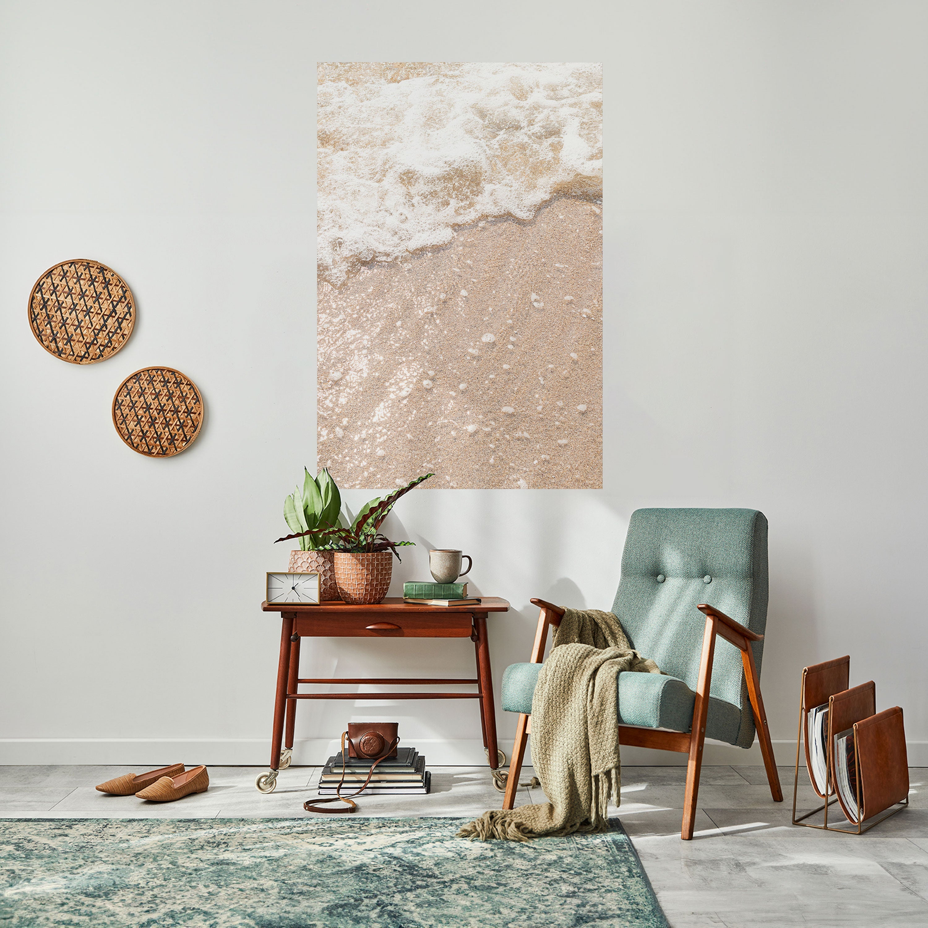 SHIMMERING SHORELINE Peel and Stick Vertical Poster