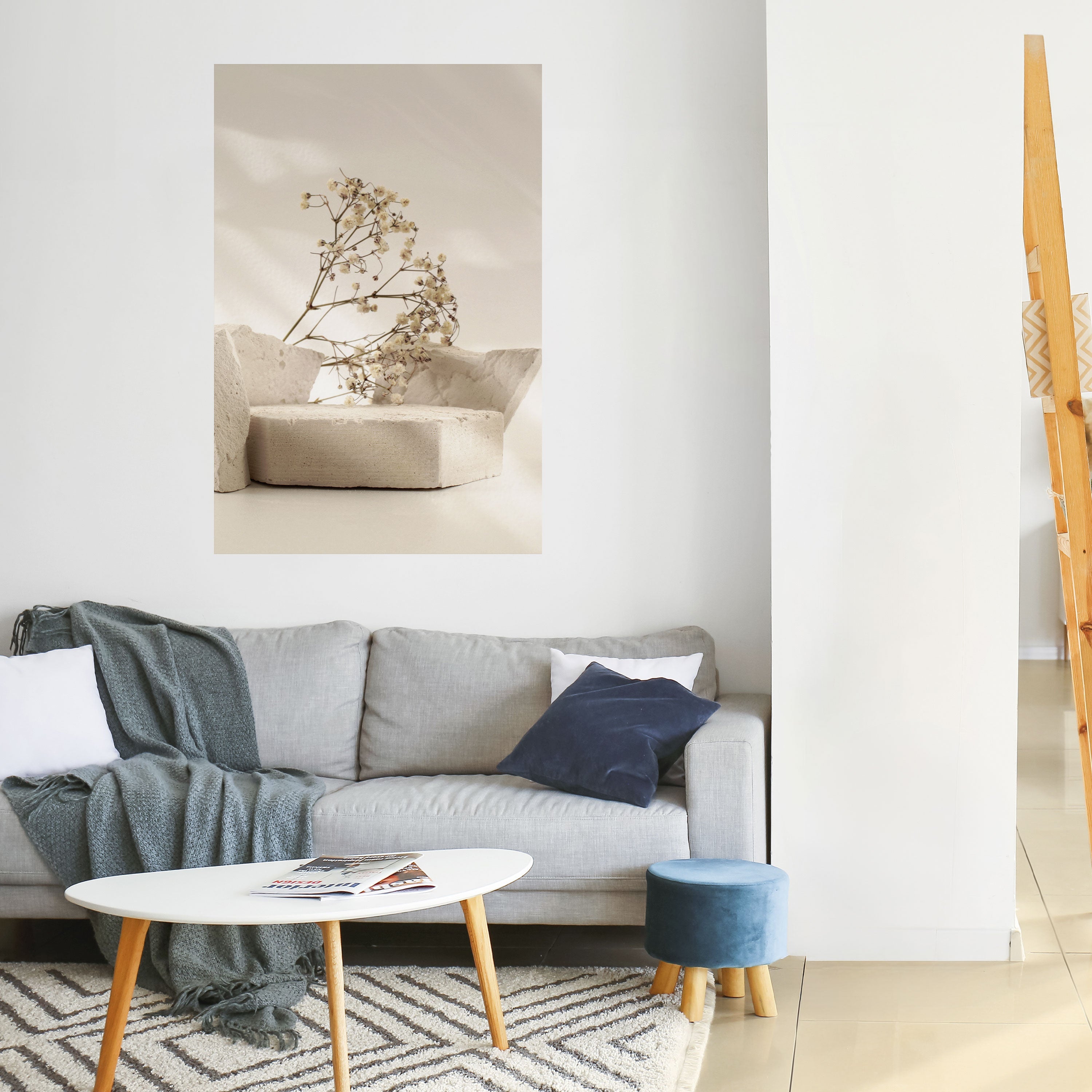 ELEGANT EMBERS Peel and Stick Vertical Poster