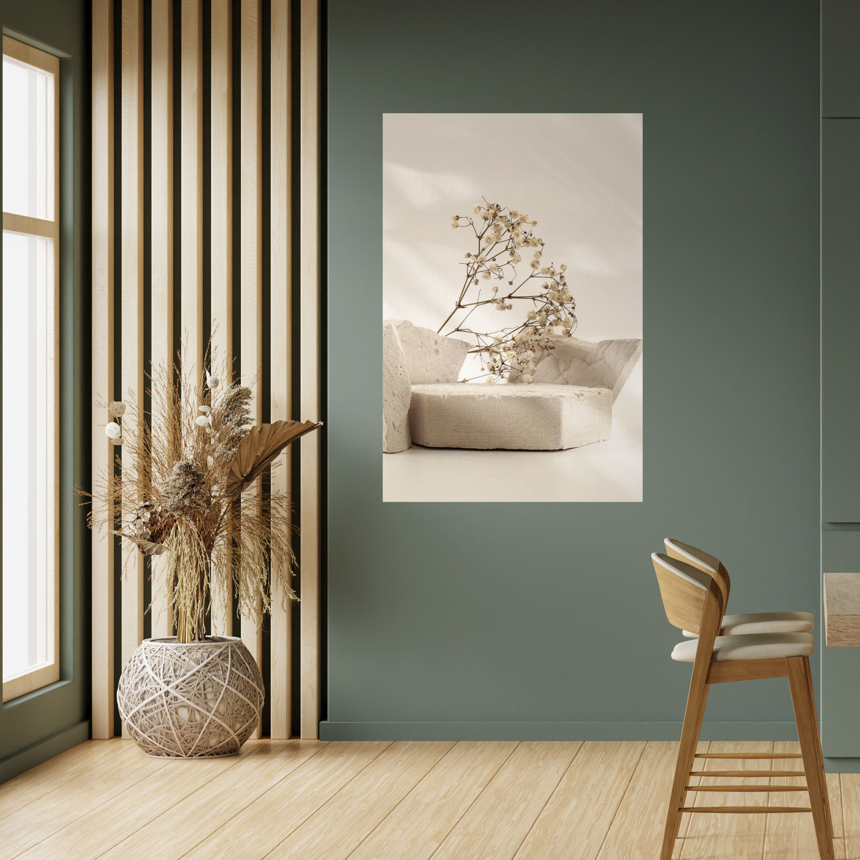 ELEGANT EMBERS Peel and Stick Vertical Poster
