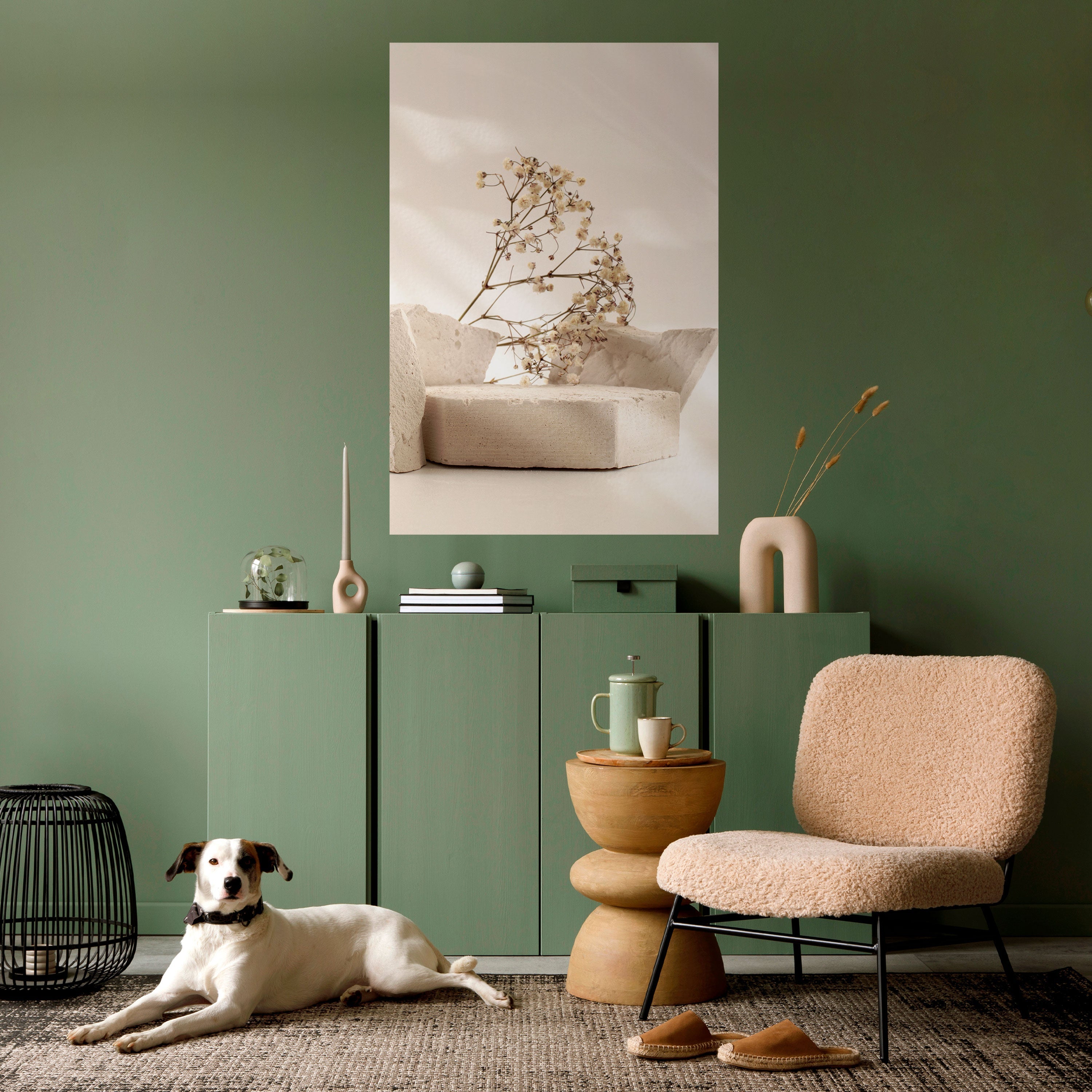 ELEGANT EMBERS Peel and Stick Vertical Poster