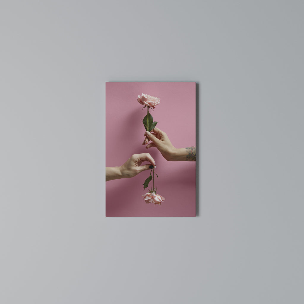 FLORAL CONNECTIONS Vertical Canvas Print