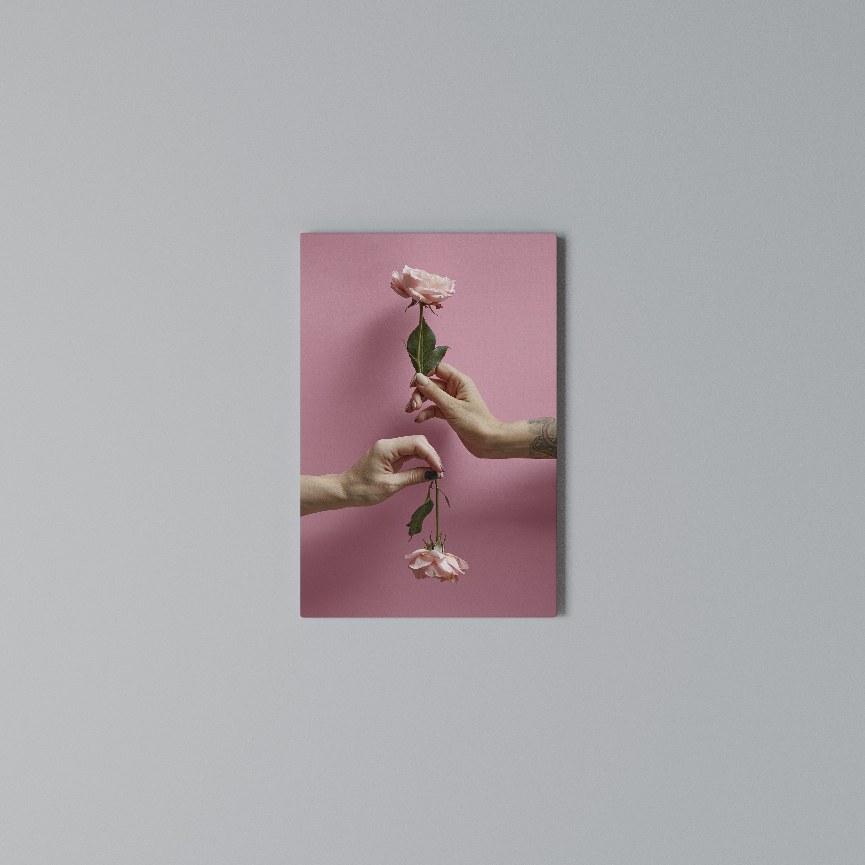 FLORAL CONNECTIONS Vertical Canvas Print