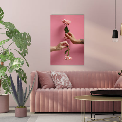 FLORAL CONNECTIONS Κατακόρυφος Πίνακας σε Καμβά