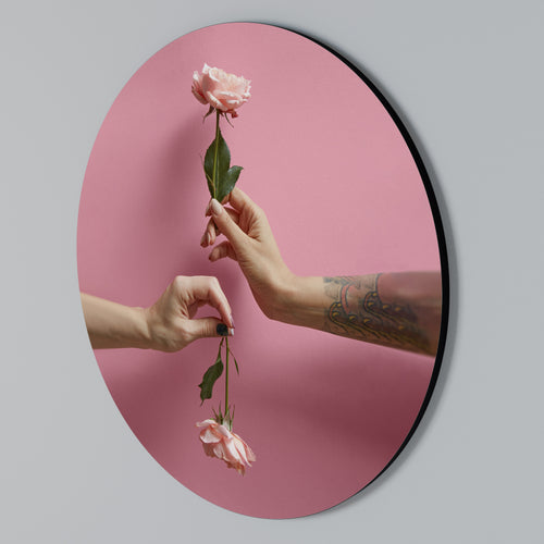 FLORAL CONNECTIONS Στρογγυλός πίνακας ζωγραφικής