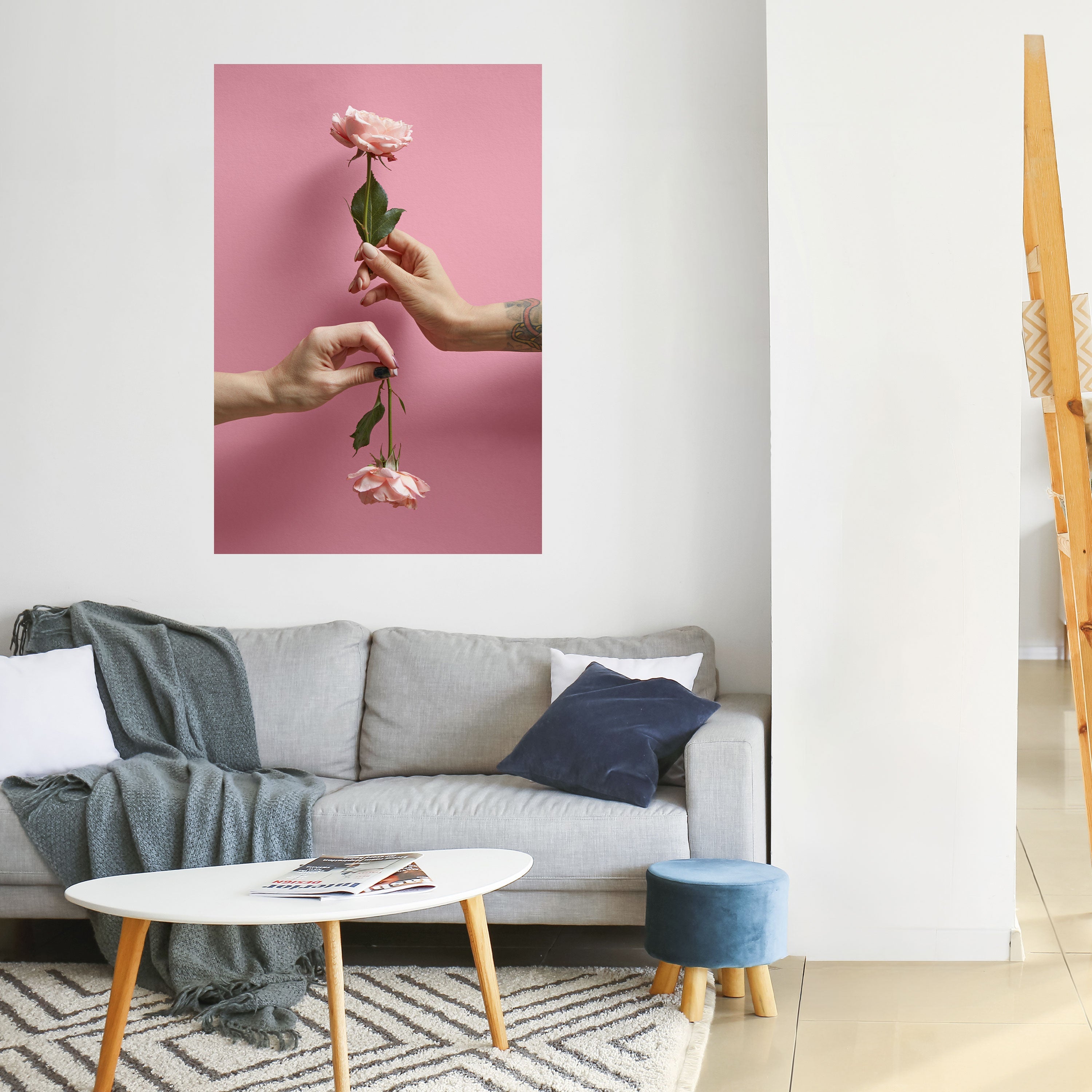 FLORAL CONNECTIONS Peel and Stick Vertical Poster