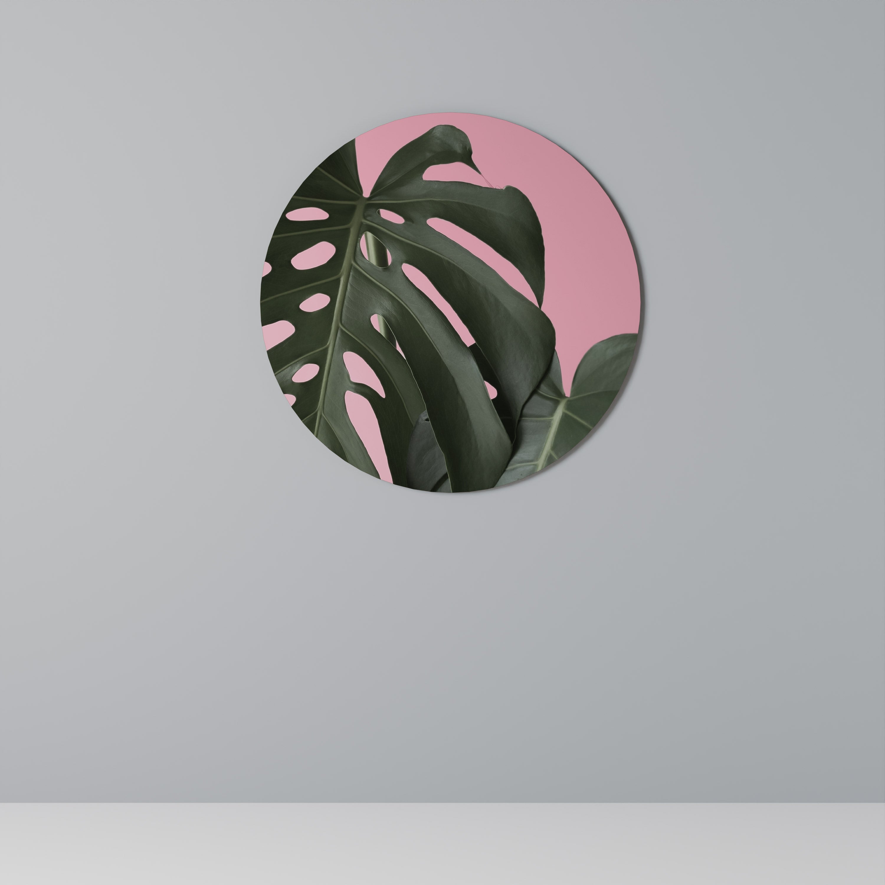 Στρογγυλή Τέχνη Τοίχου LADY MONSTERA