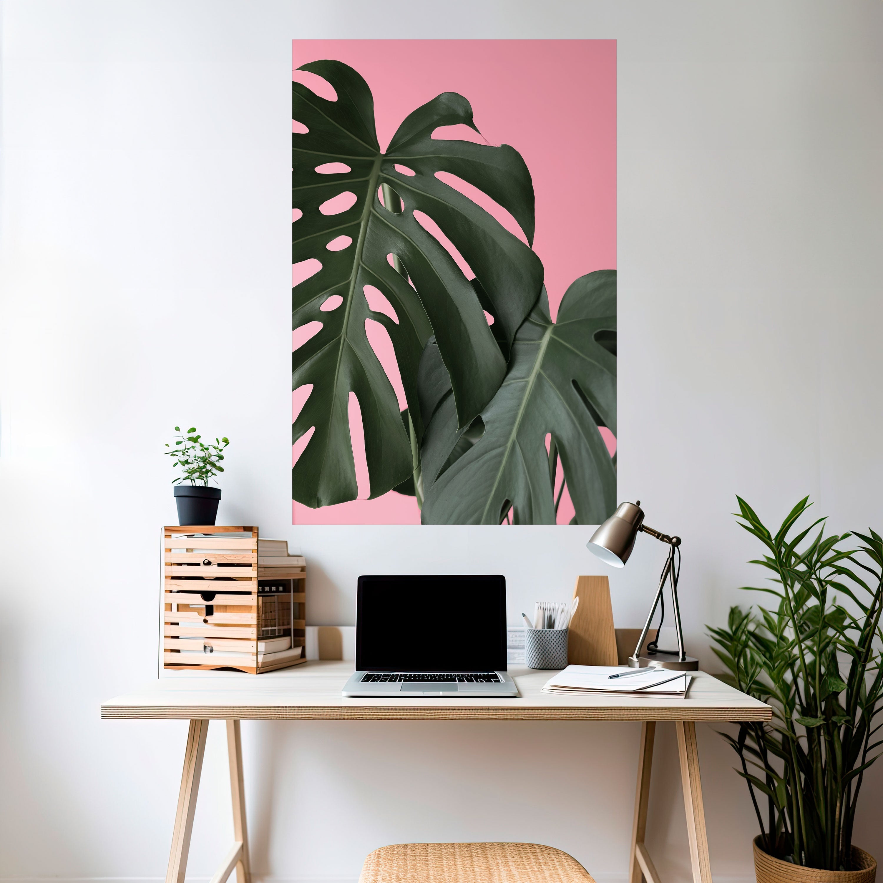 LADY MONSTERA Peel and Stick Vertical Poster